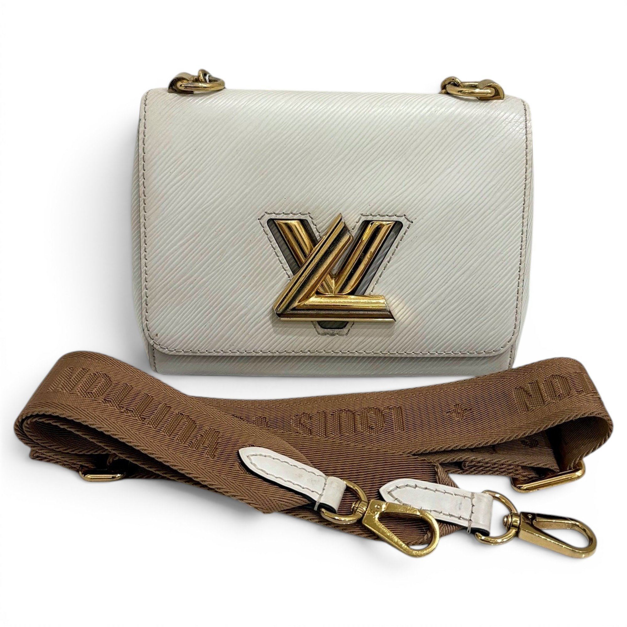 Twist leather handbag