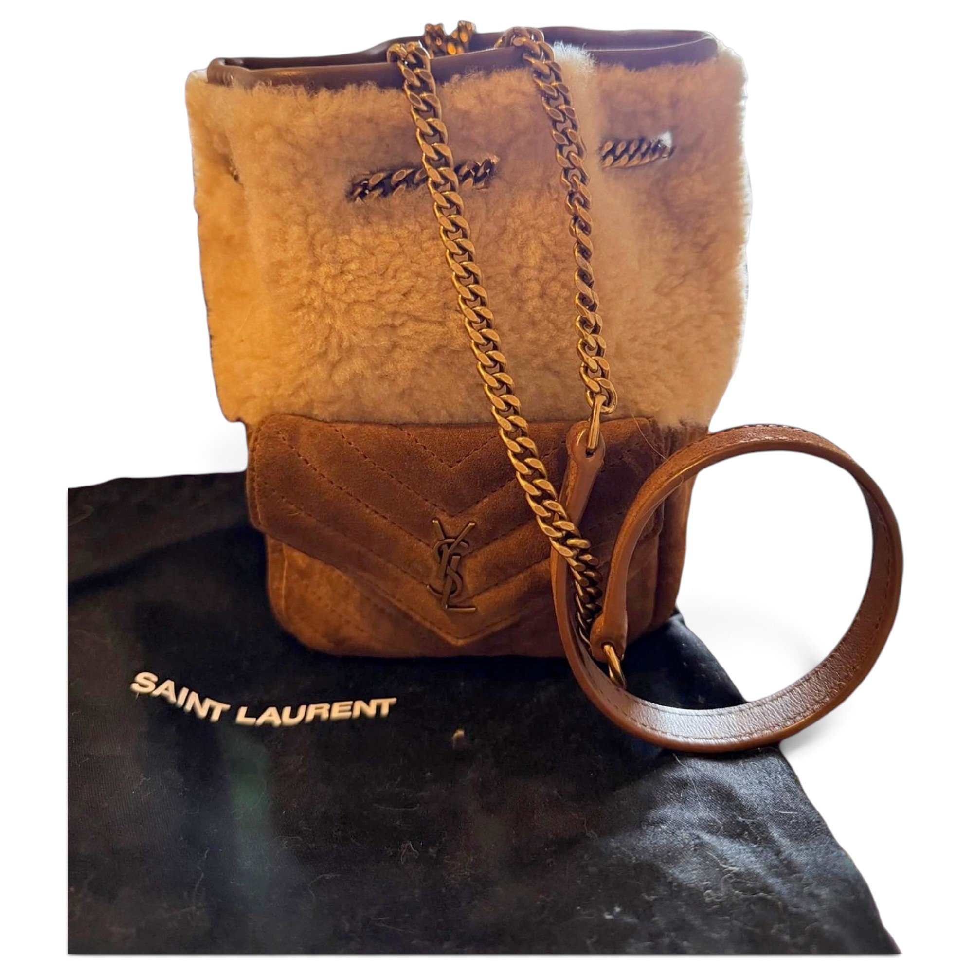 Monogram bucket bag