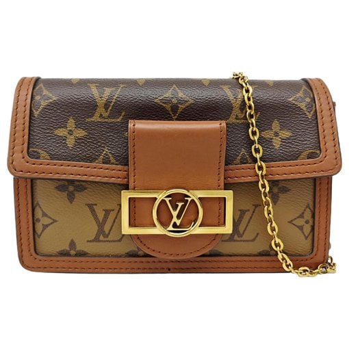 Dauphine leather crossbody bag
