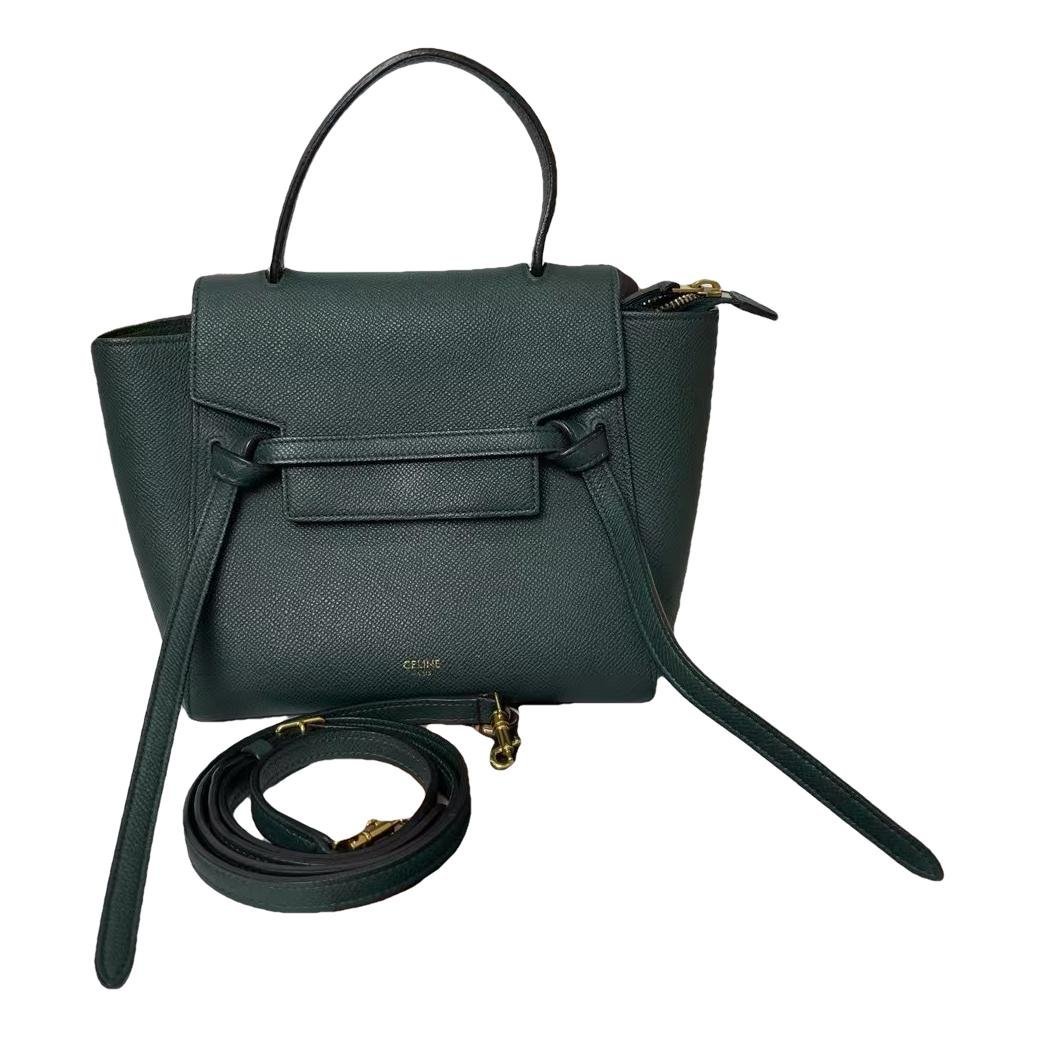 Belt leather handbag