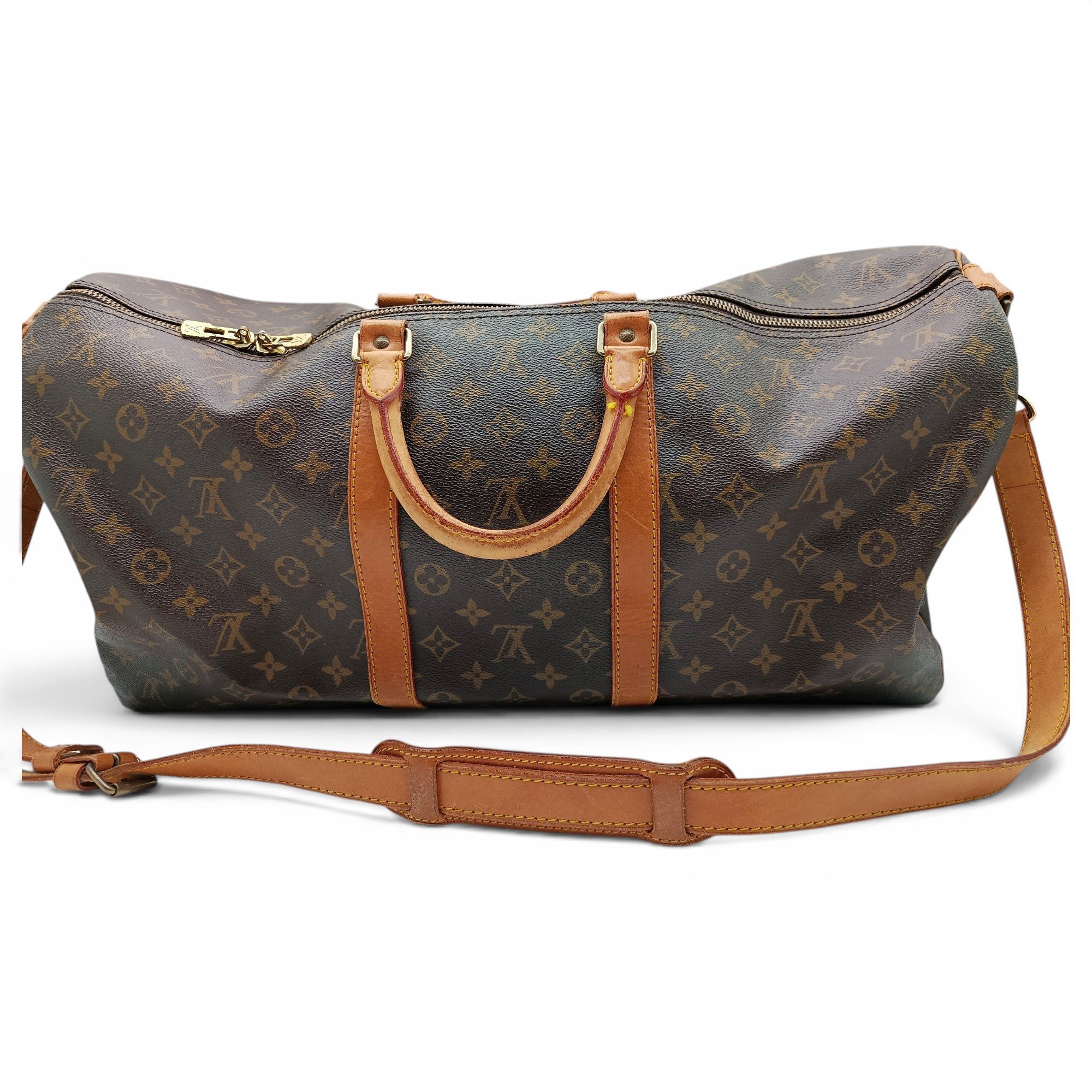 Louis Vuitton Keepall cloth travel bag