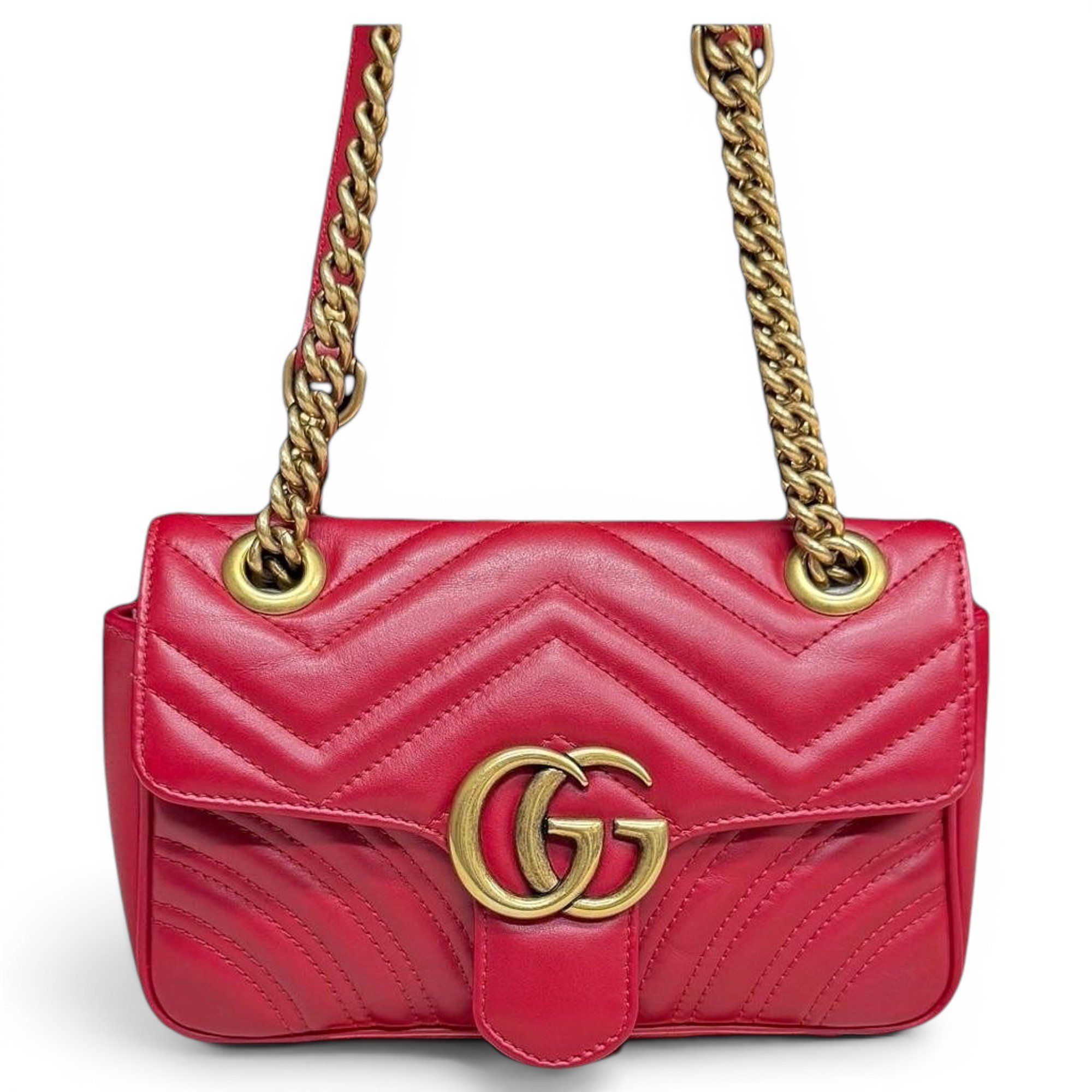 GG Marmont Flap leather handbag