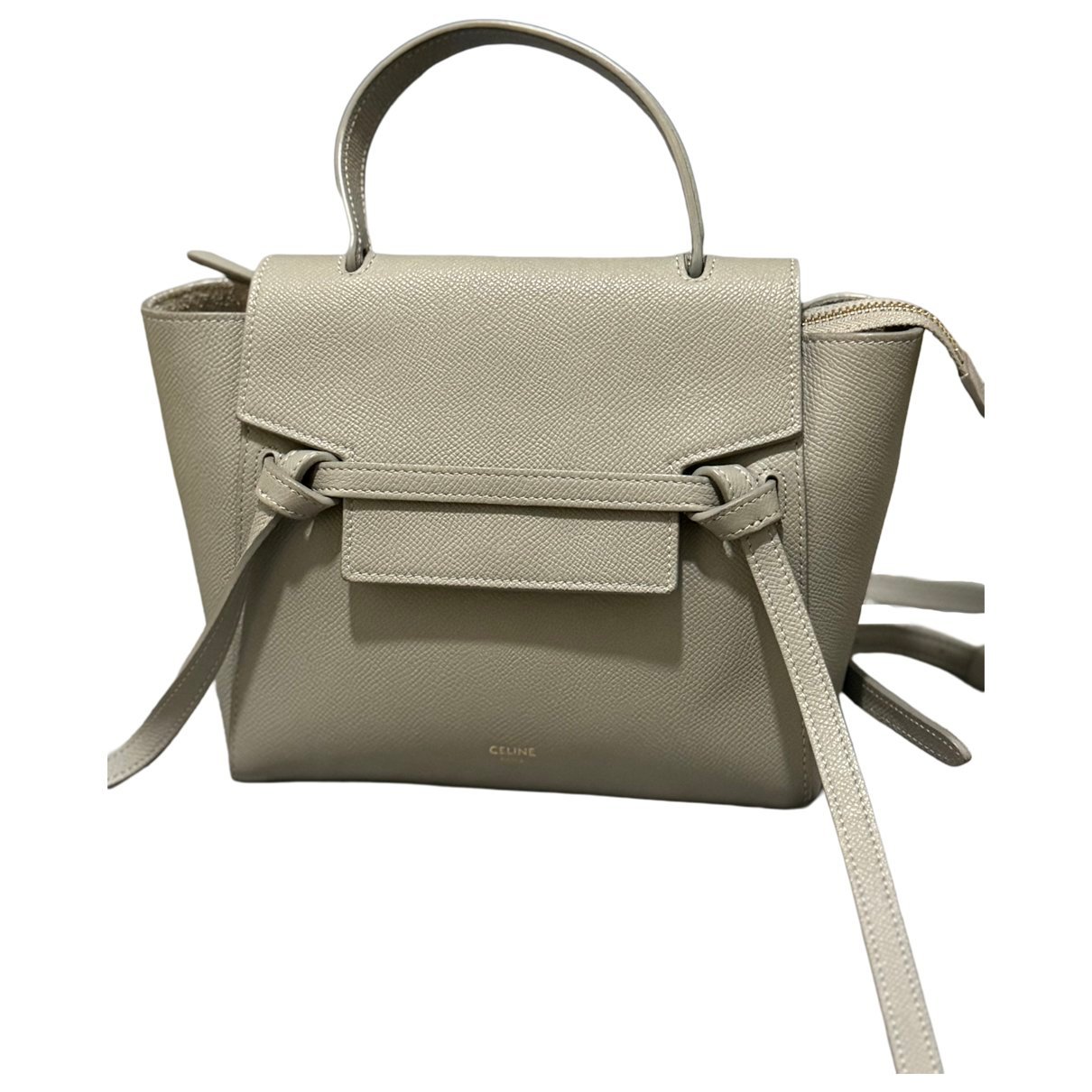Belt leather handbag