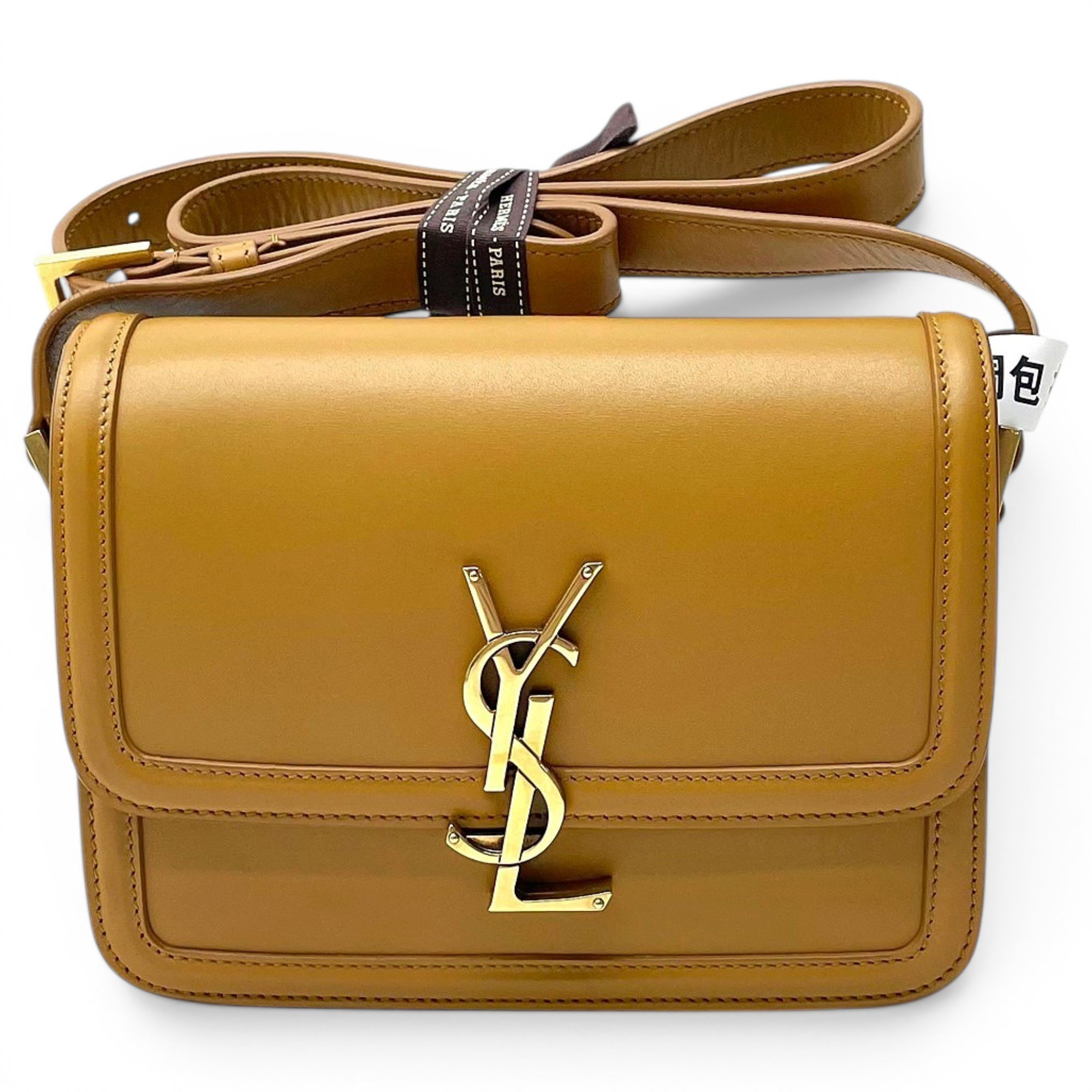 Leather clutch bag