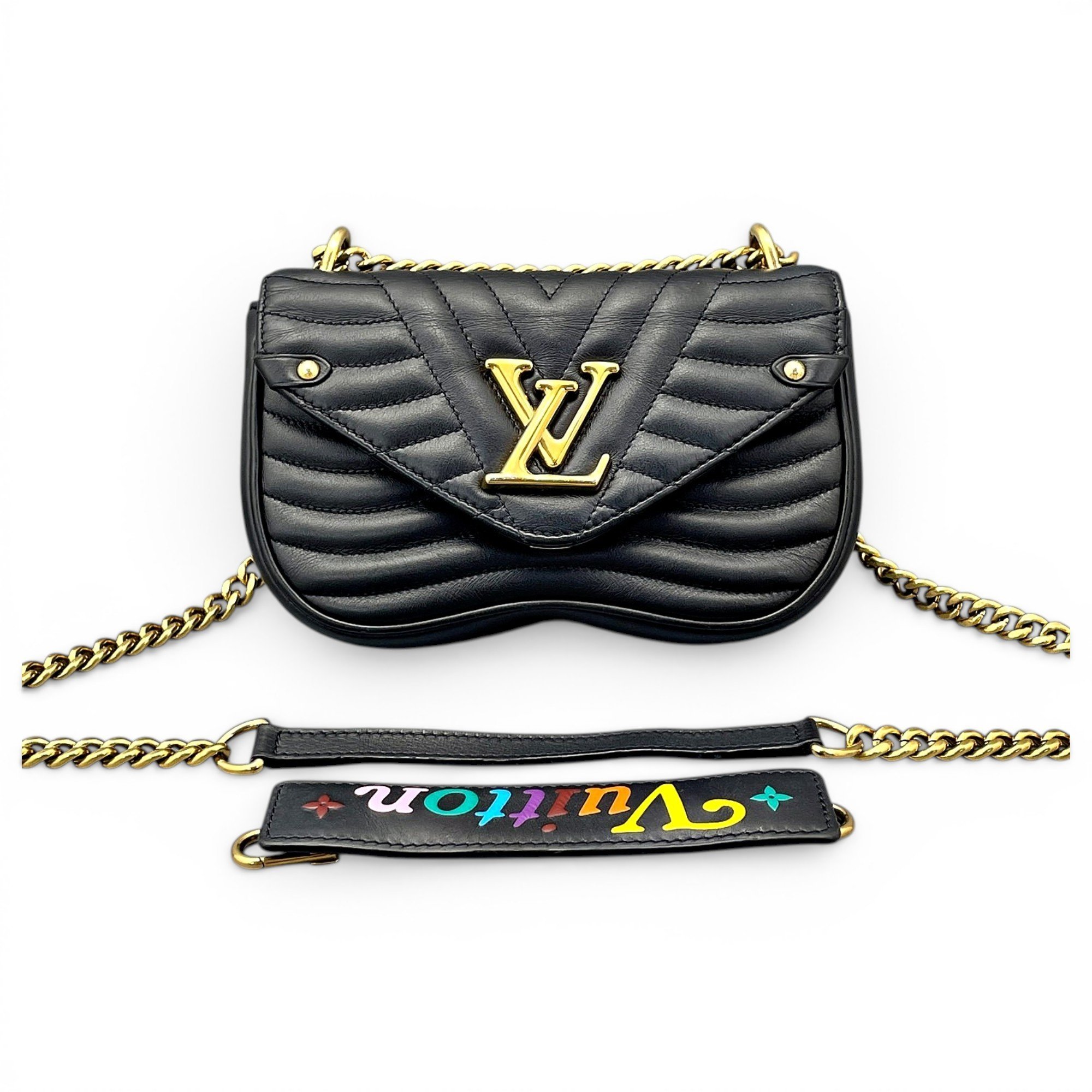 New Wave leather handbag