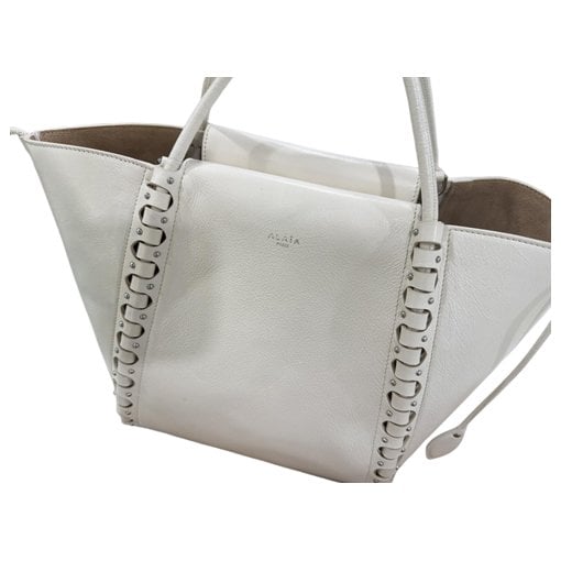 Alaia Hip Bucket leather tote