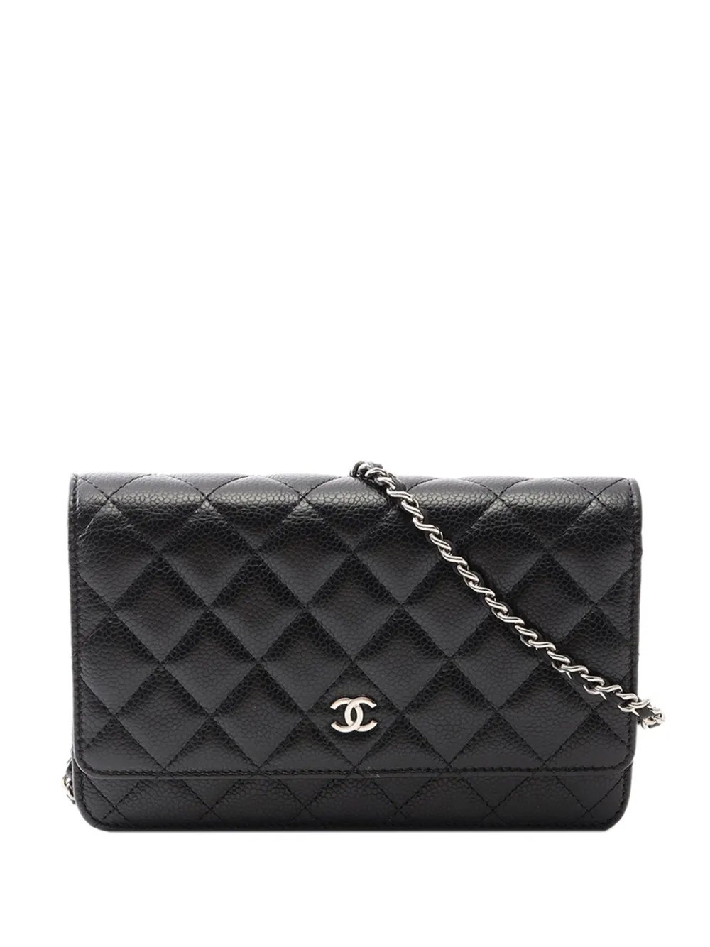 2021-2026 CC Quilted Caviar Wallet on Chain crossbody bag