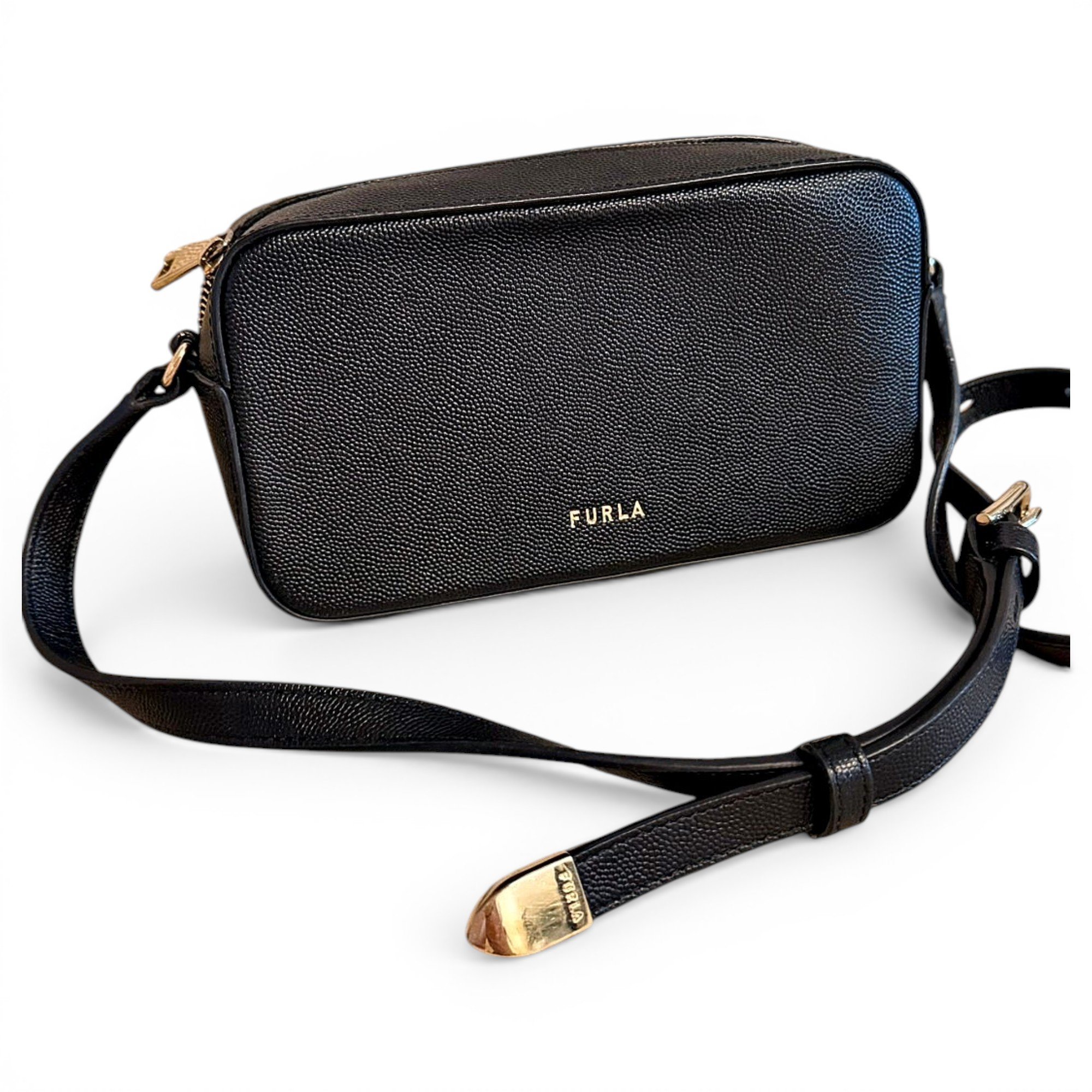 Leather clutch bag