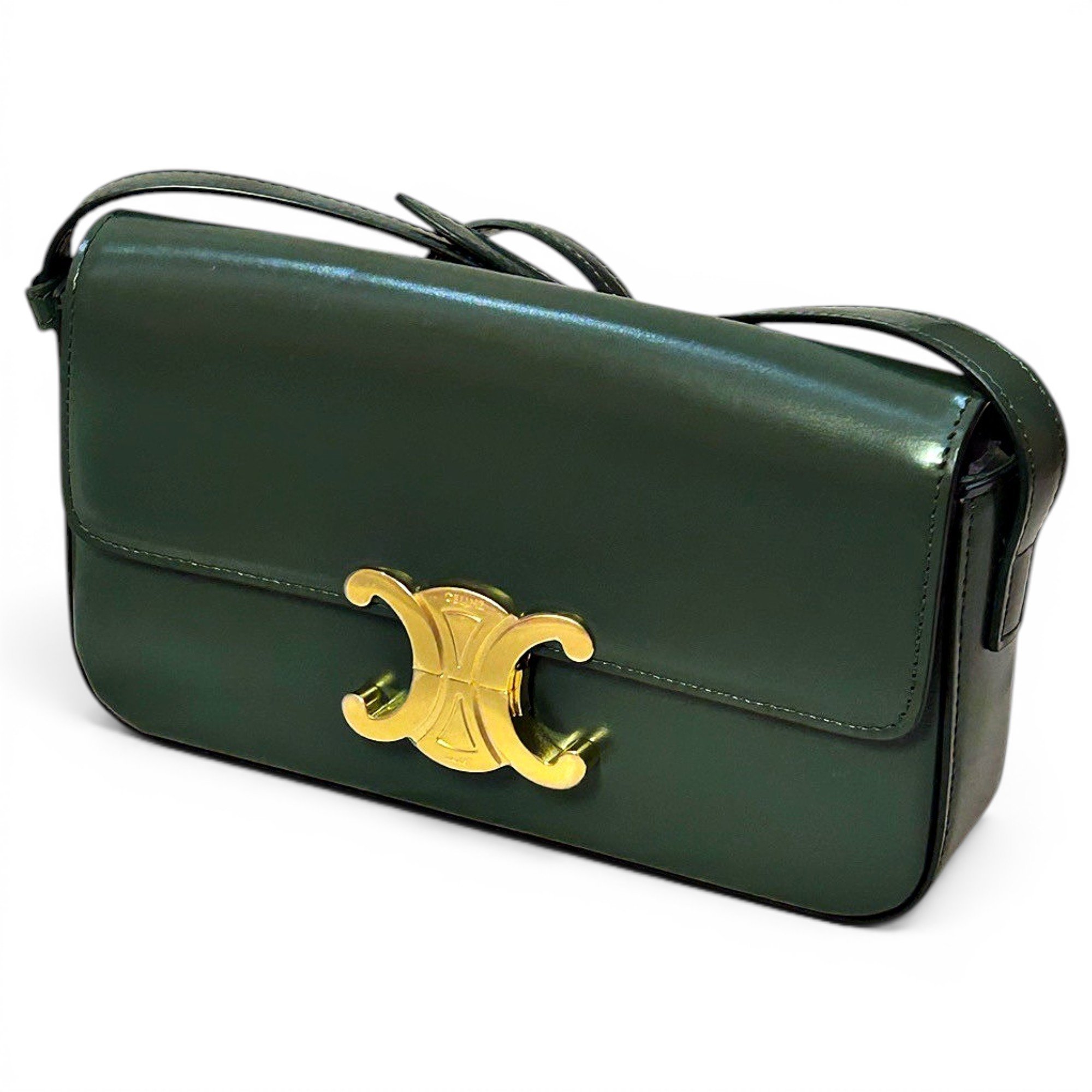 Triomphe leather handbag