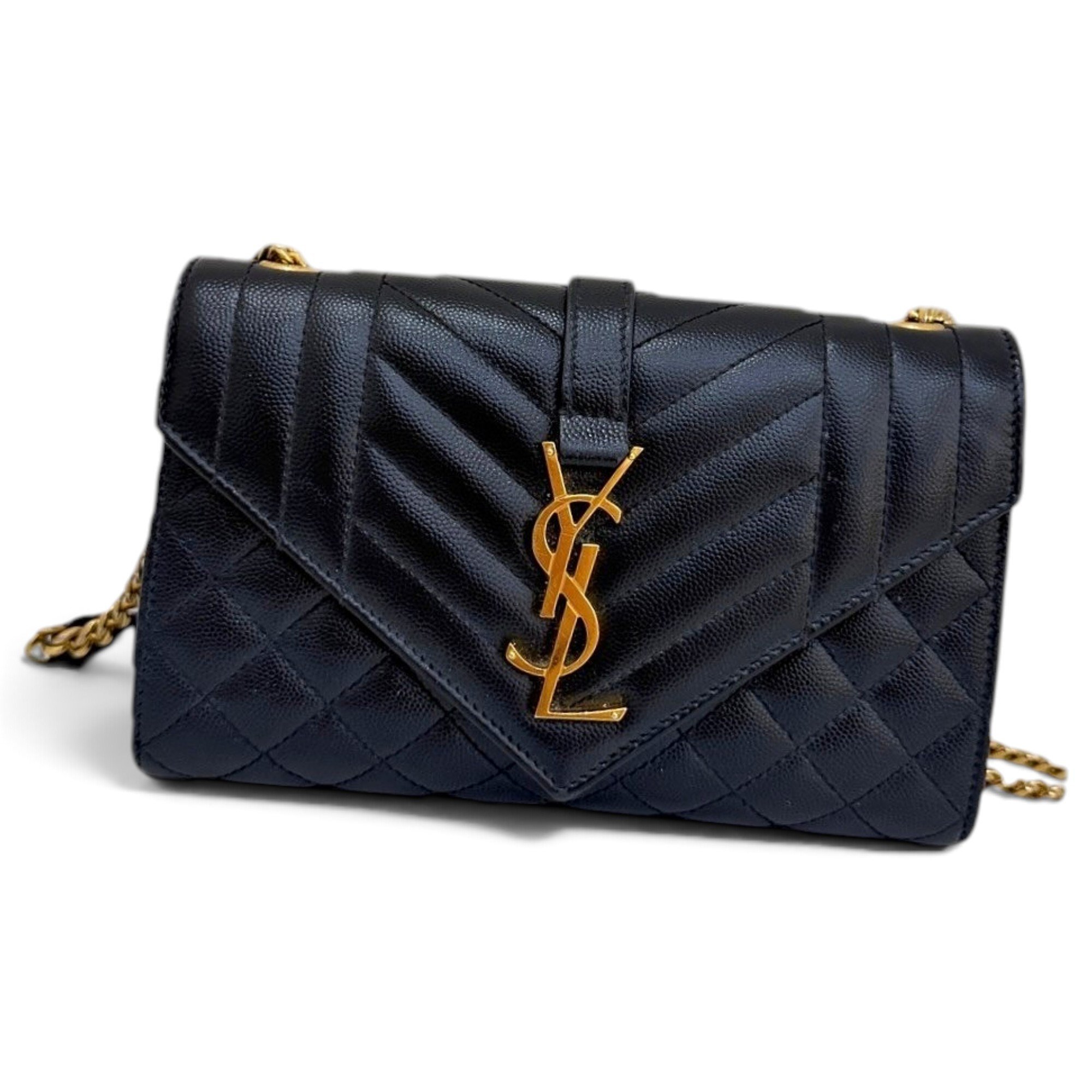 Envelope leather handbag