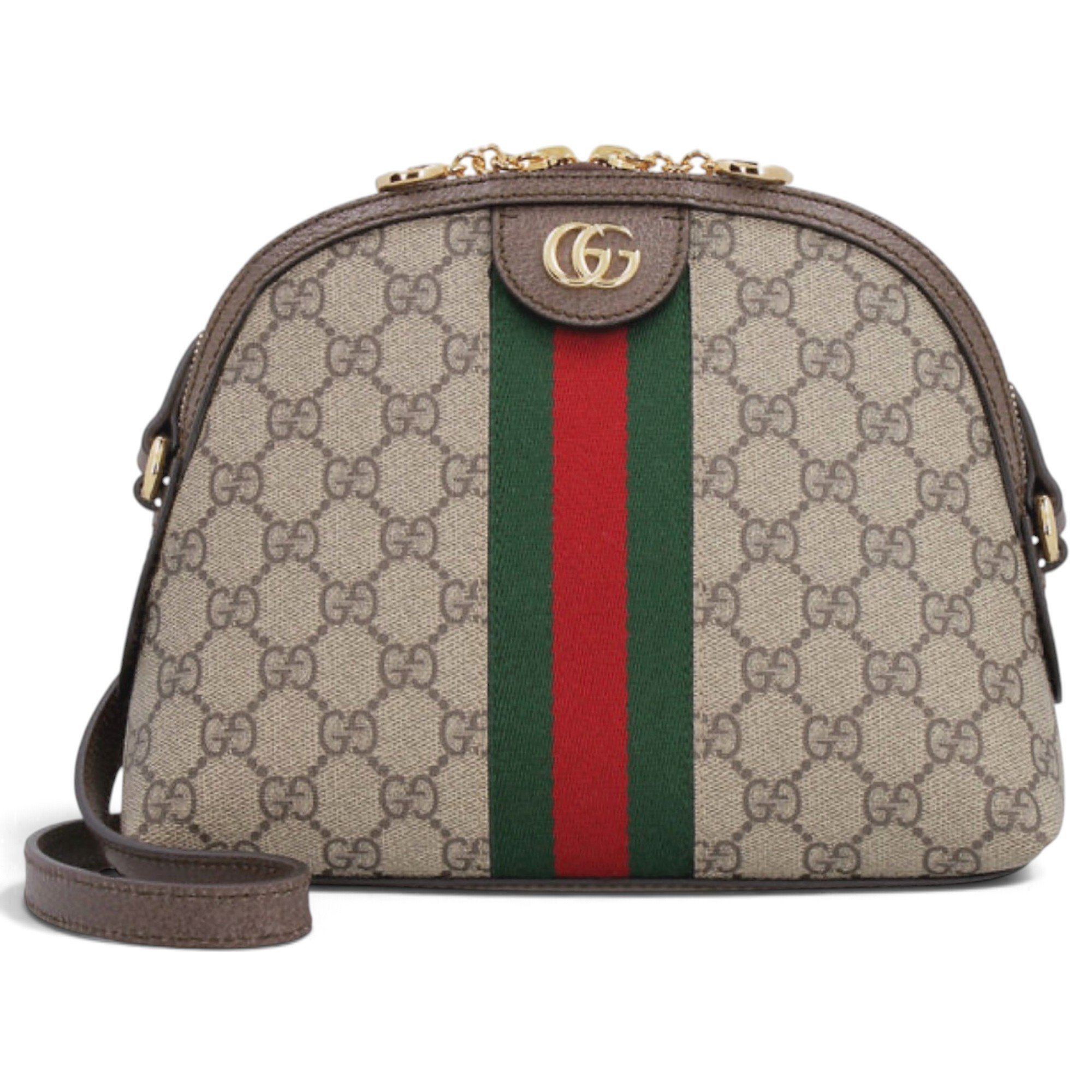 Ophidia Dome leather crossbody bag