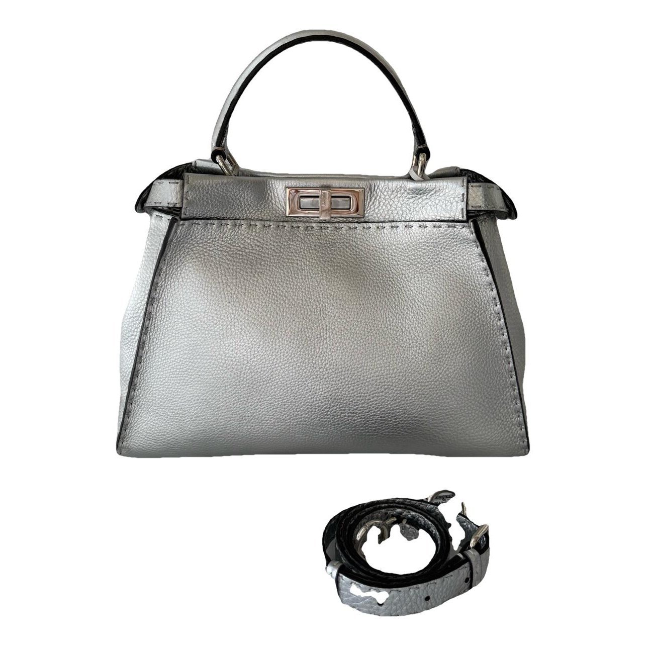 Peekaboo leather handbag