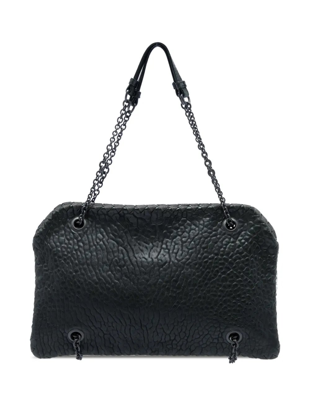 2012-2026 Textured Leather Whipstitch Duo shoulder bag