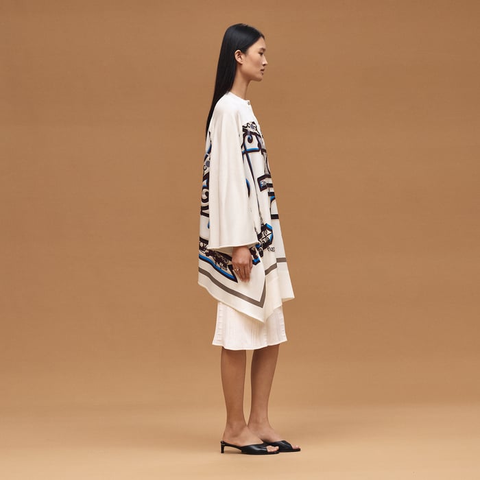 Blanc Céramique "l'Enseigne Du Sellier" Caftan Tunic