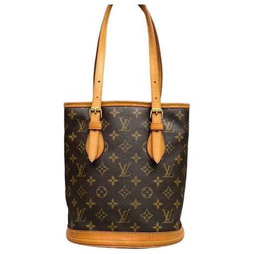 Bucket leather handbag