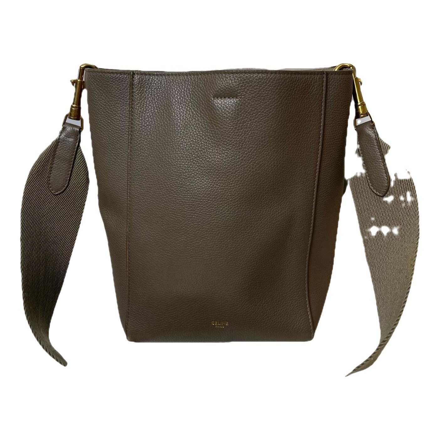 Seau Sangle leather handbag