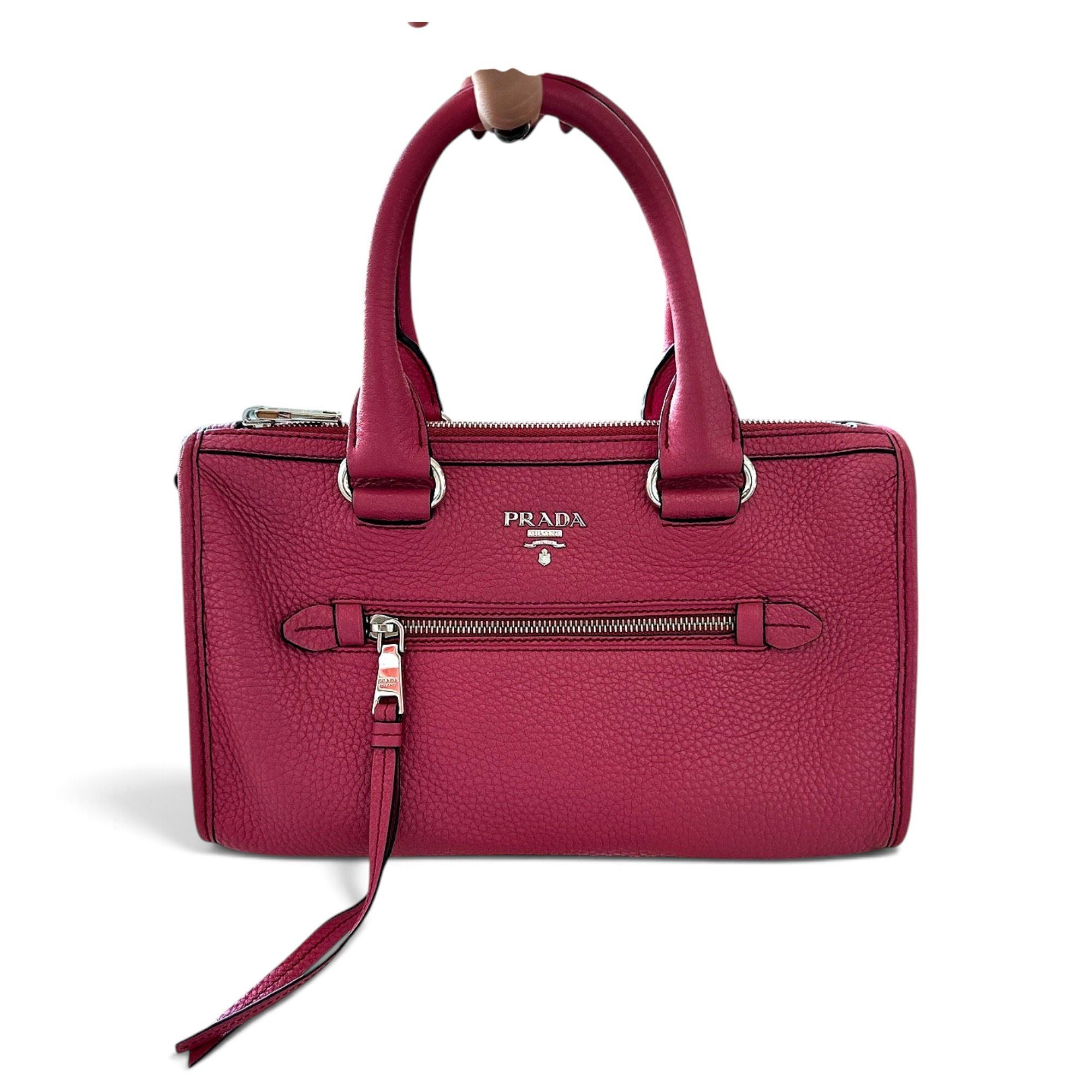 Leather bowling bag