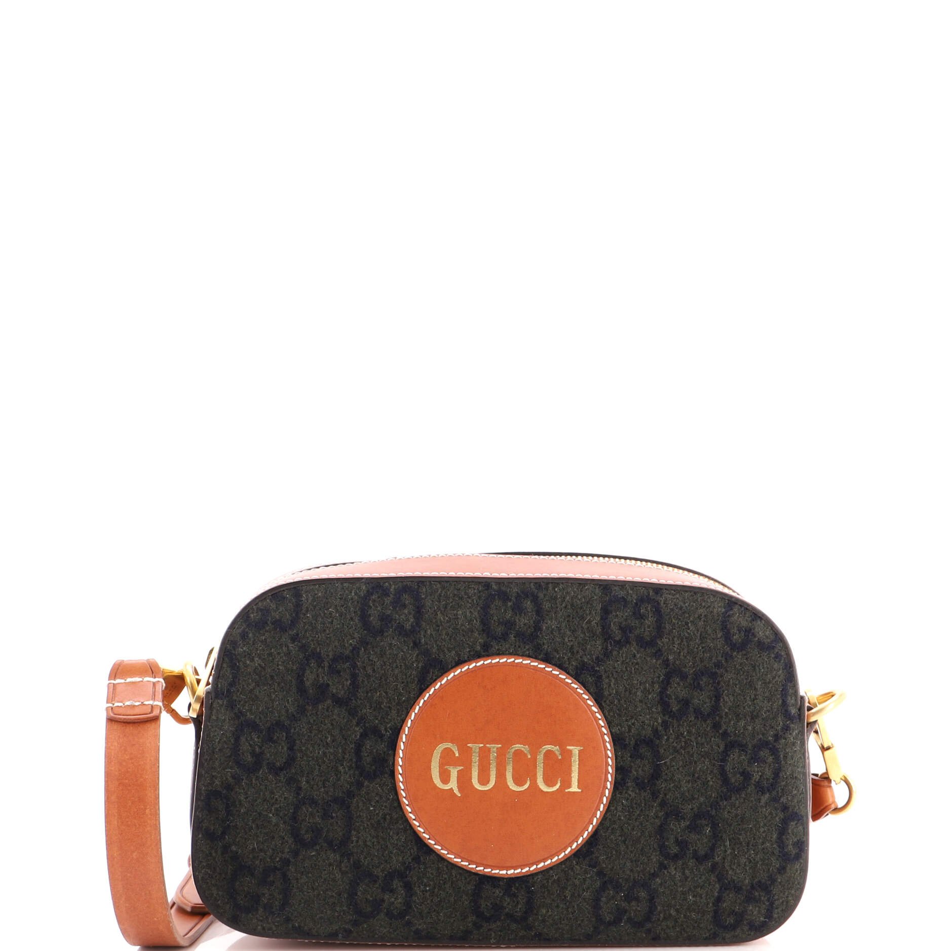 Off the Grid Camera Bag GG Wool and Leather