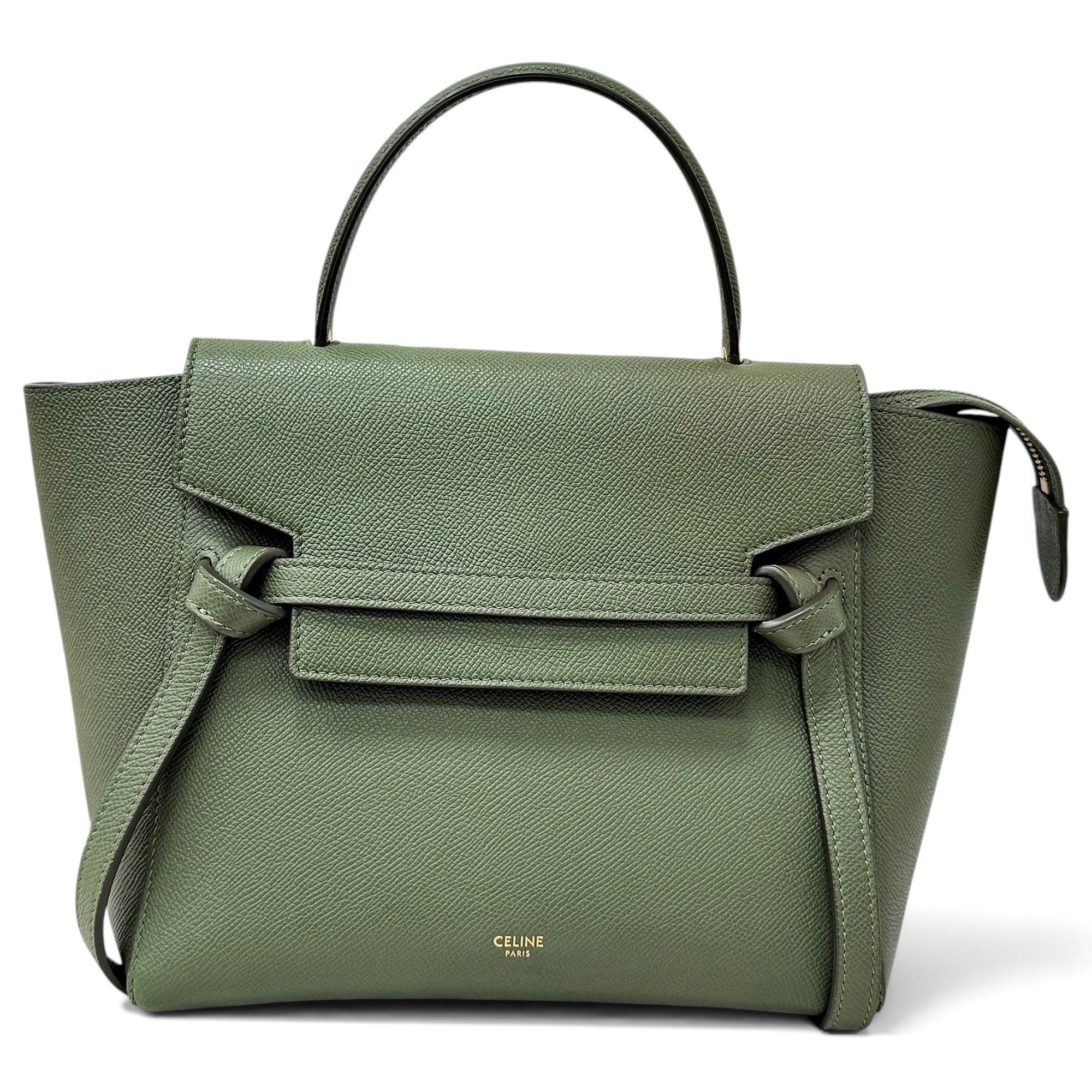 Belt leather handbag