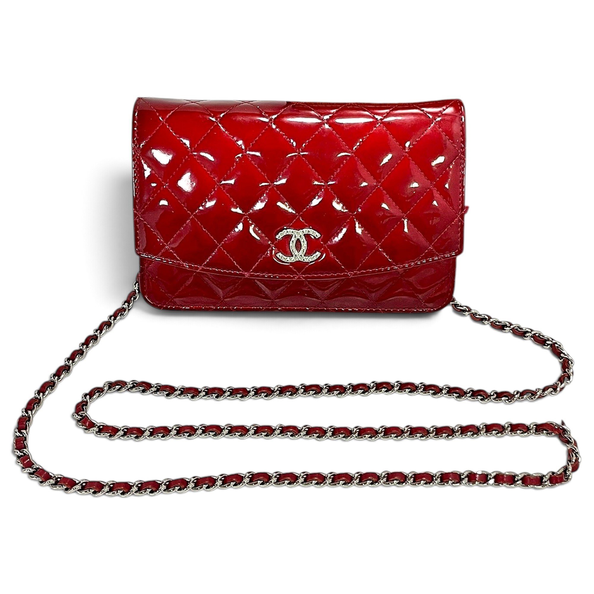 Wallet On Chain Timeless/Classique patent leather crossbody bag