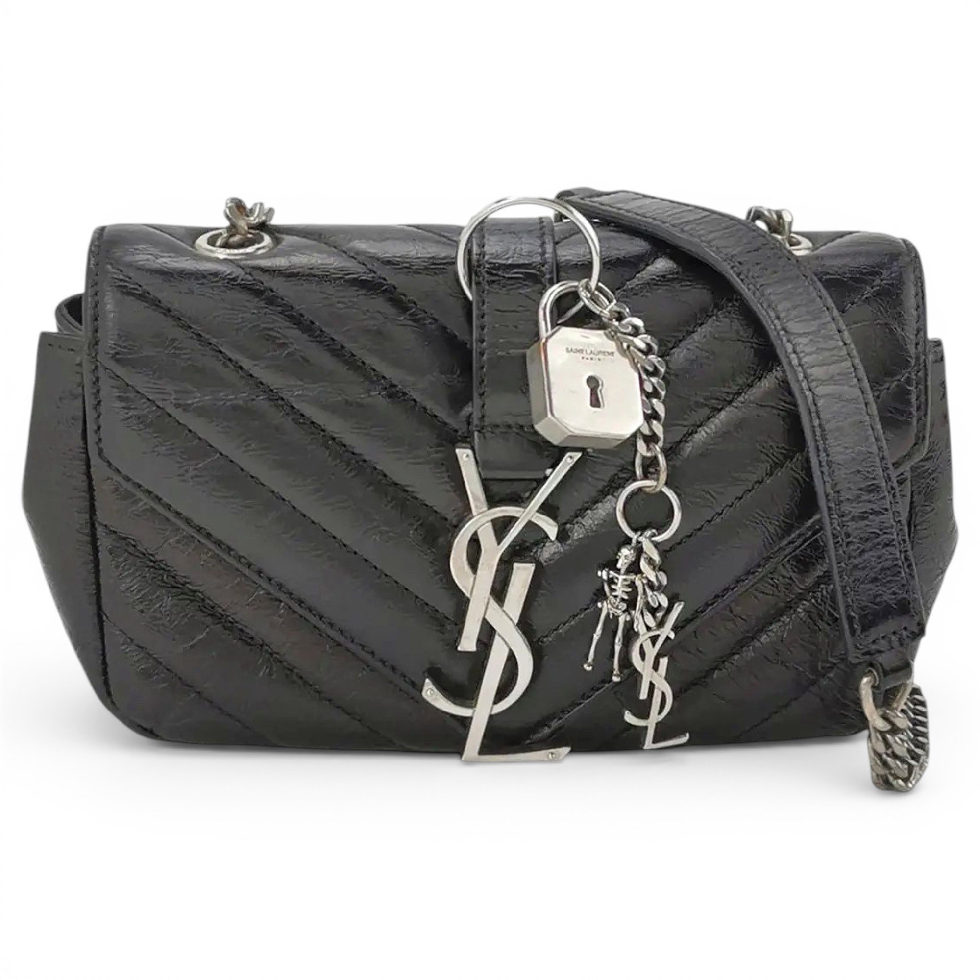 Collége monogramme leather crossbody bag