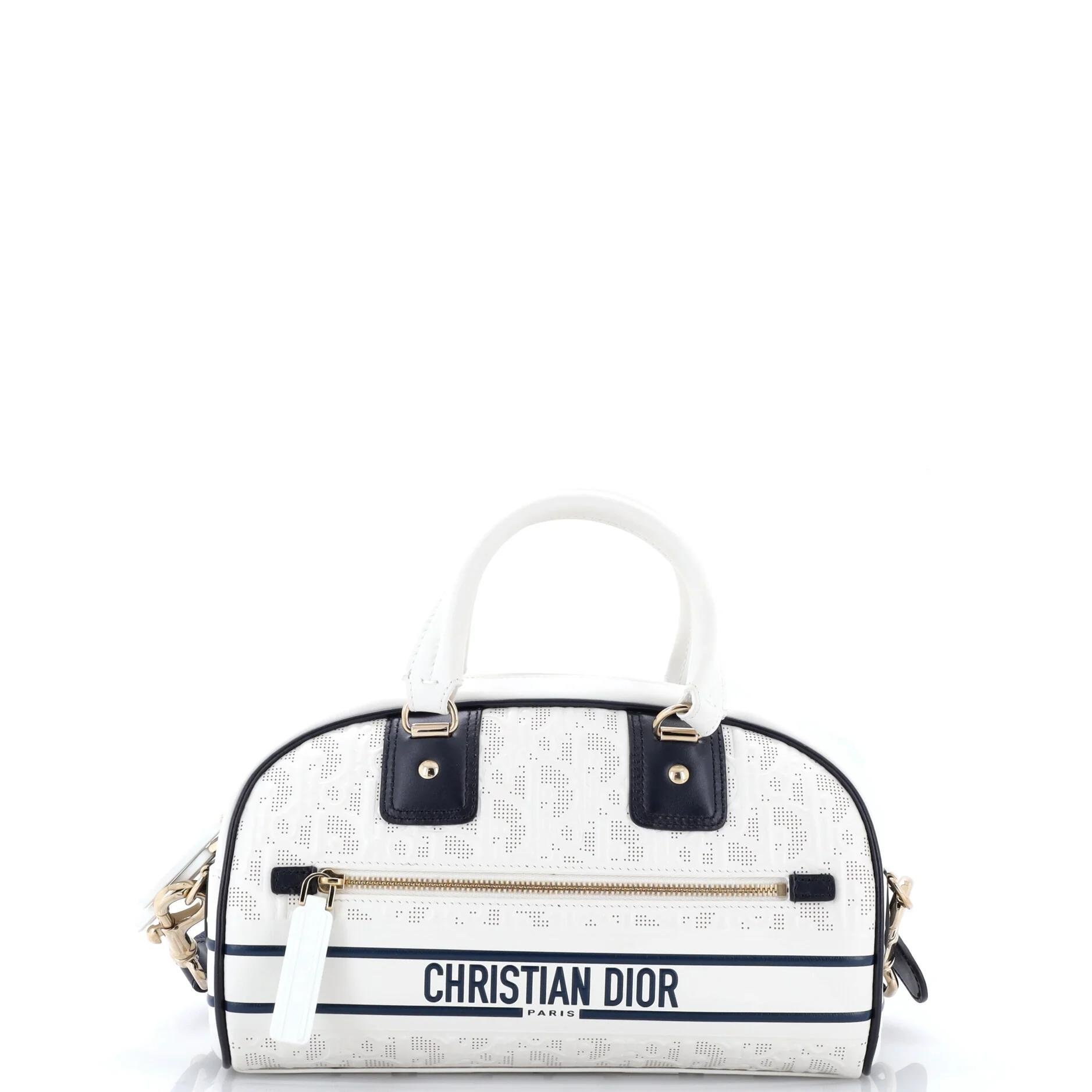 Leather bowling bag