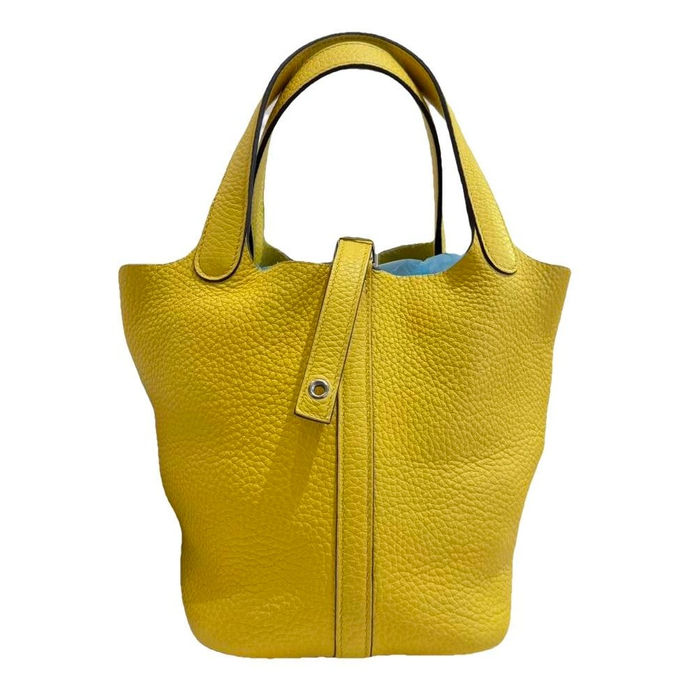 Picotin leather tote