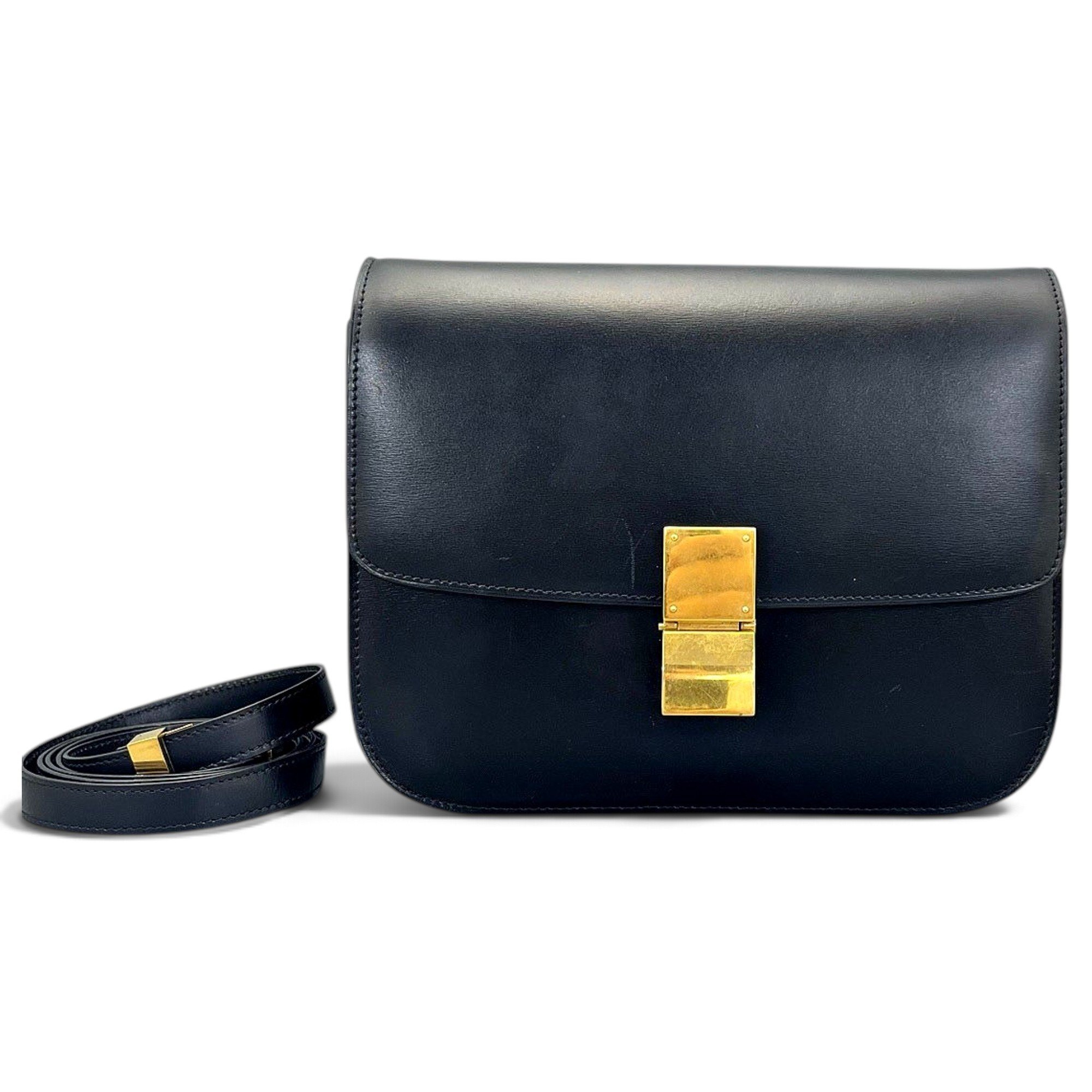 Classic leather crossbody bag