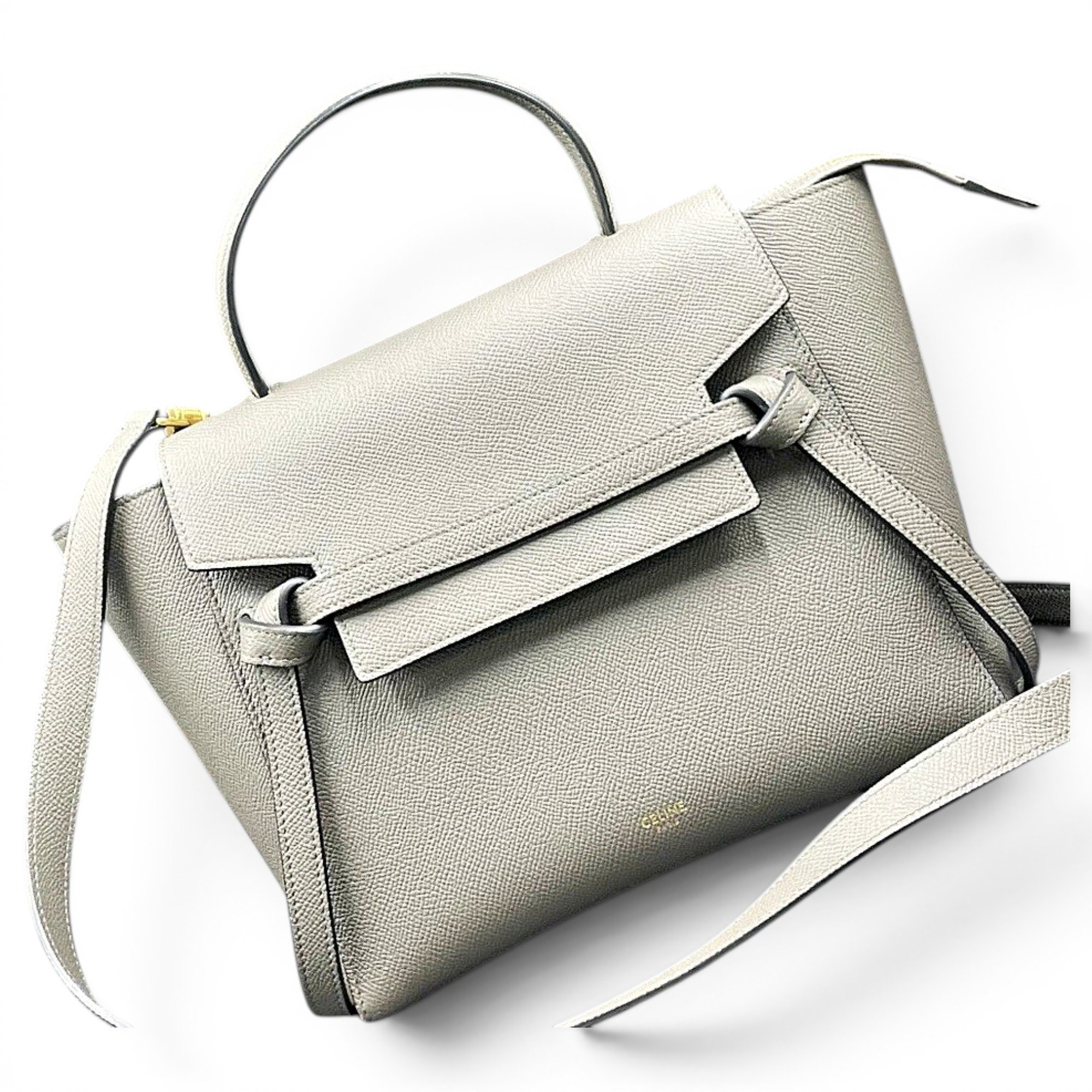 Belt leather handbag