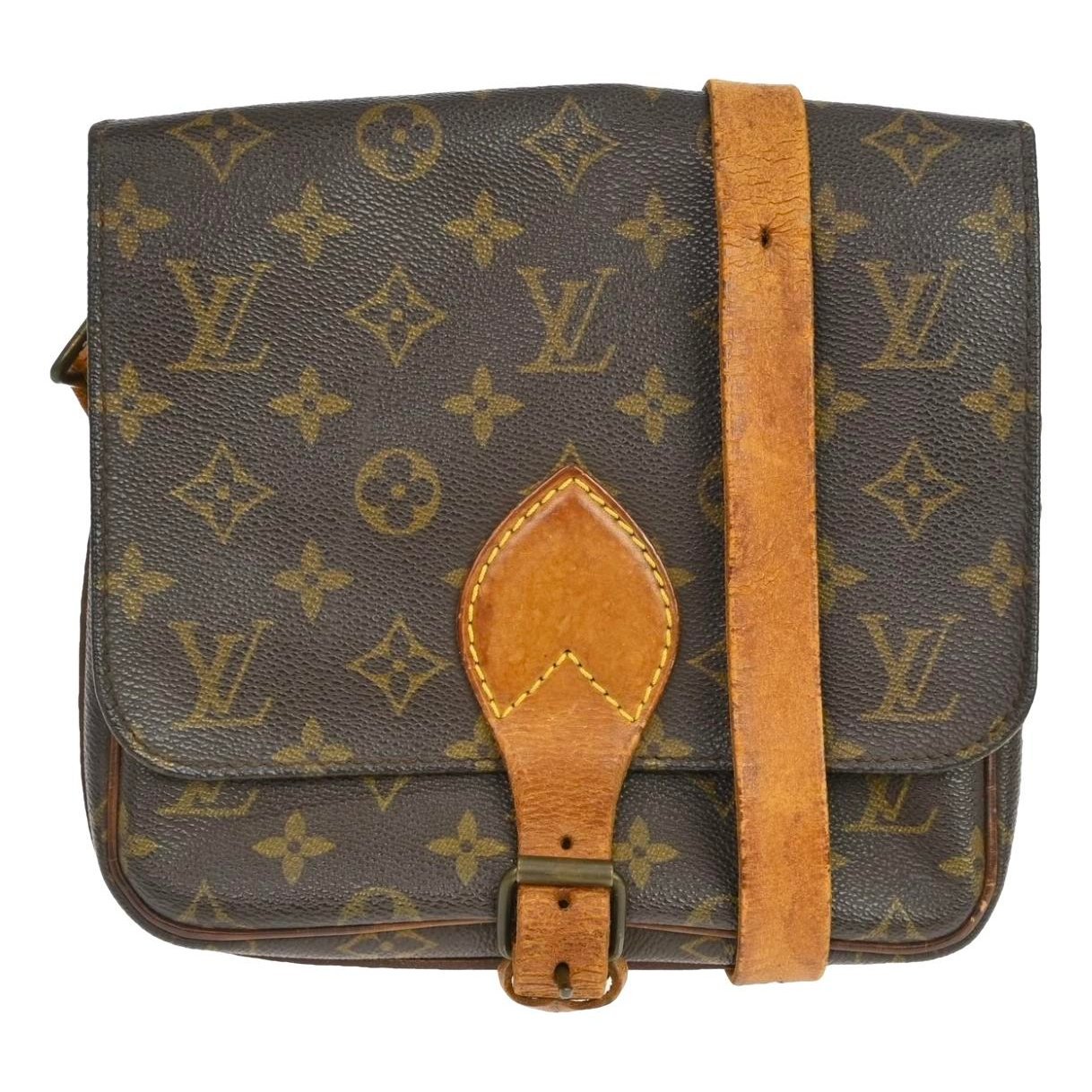Cartouchière leather crossbody bag