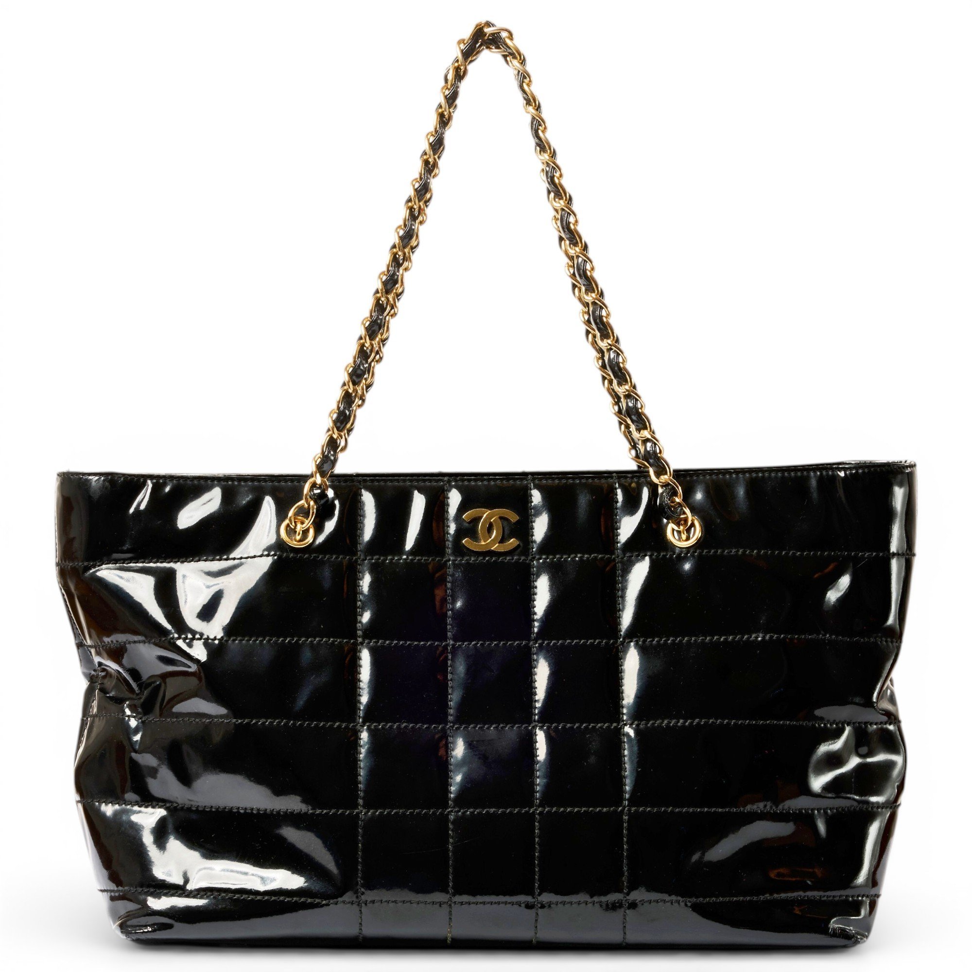 Deauville patent leather tote