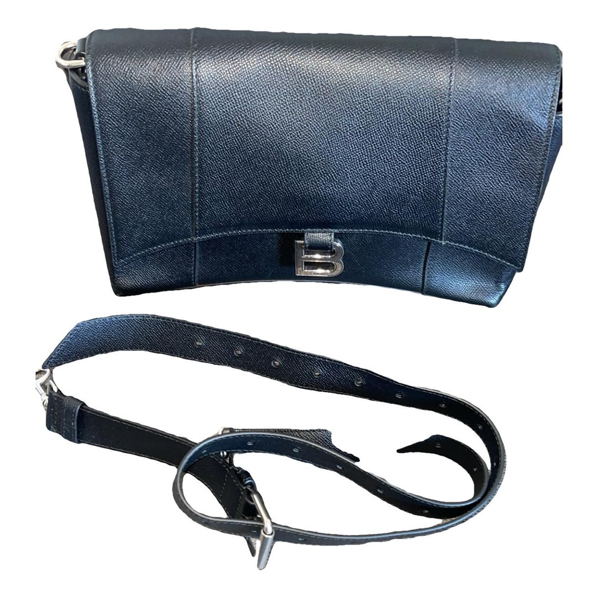 Leather clutch bag