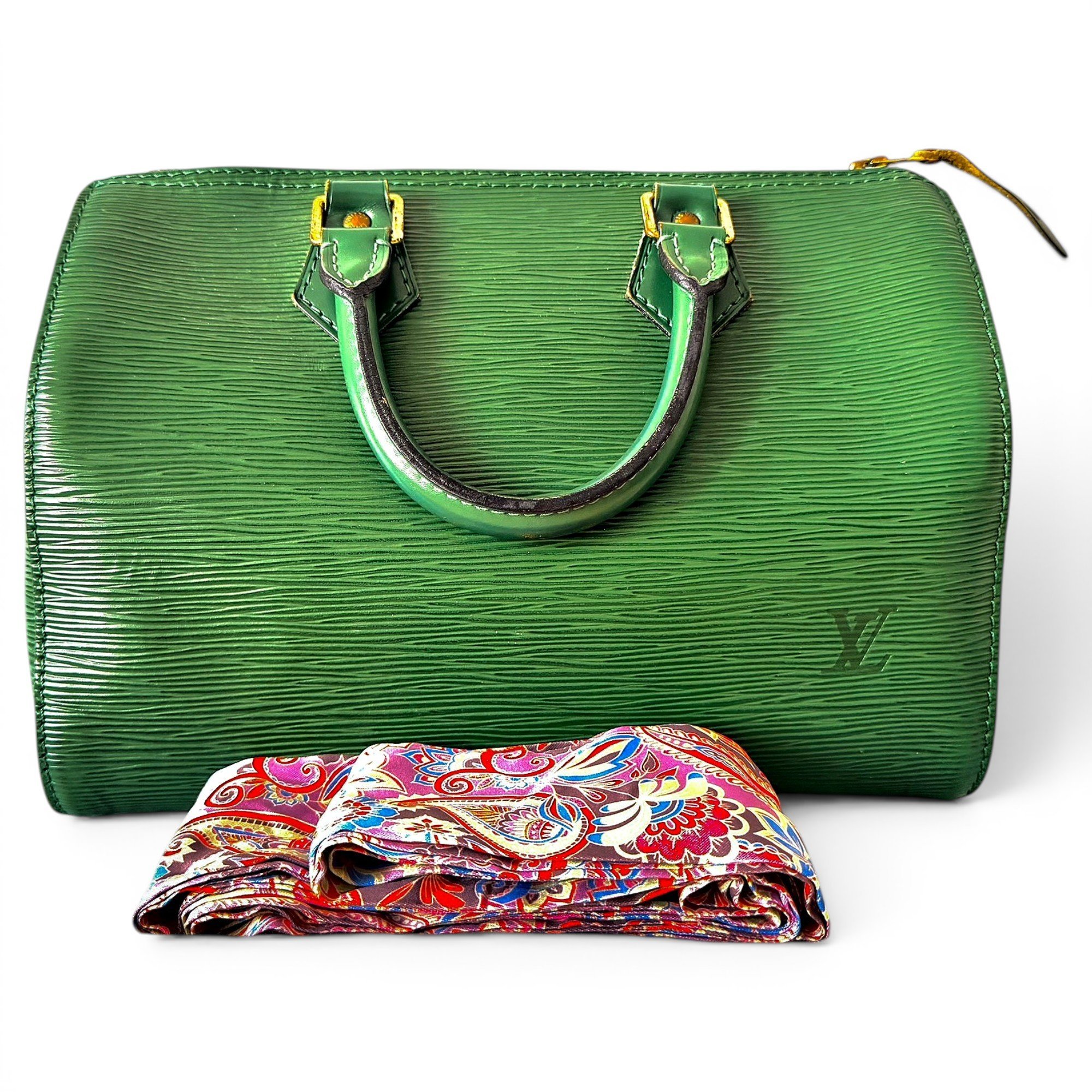 Speedy leather handbag