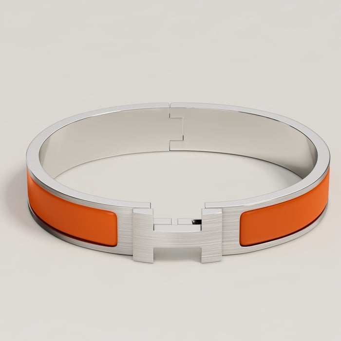 Orange Mat Clic Hh Bracelet