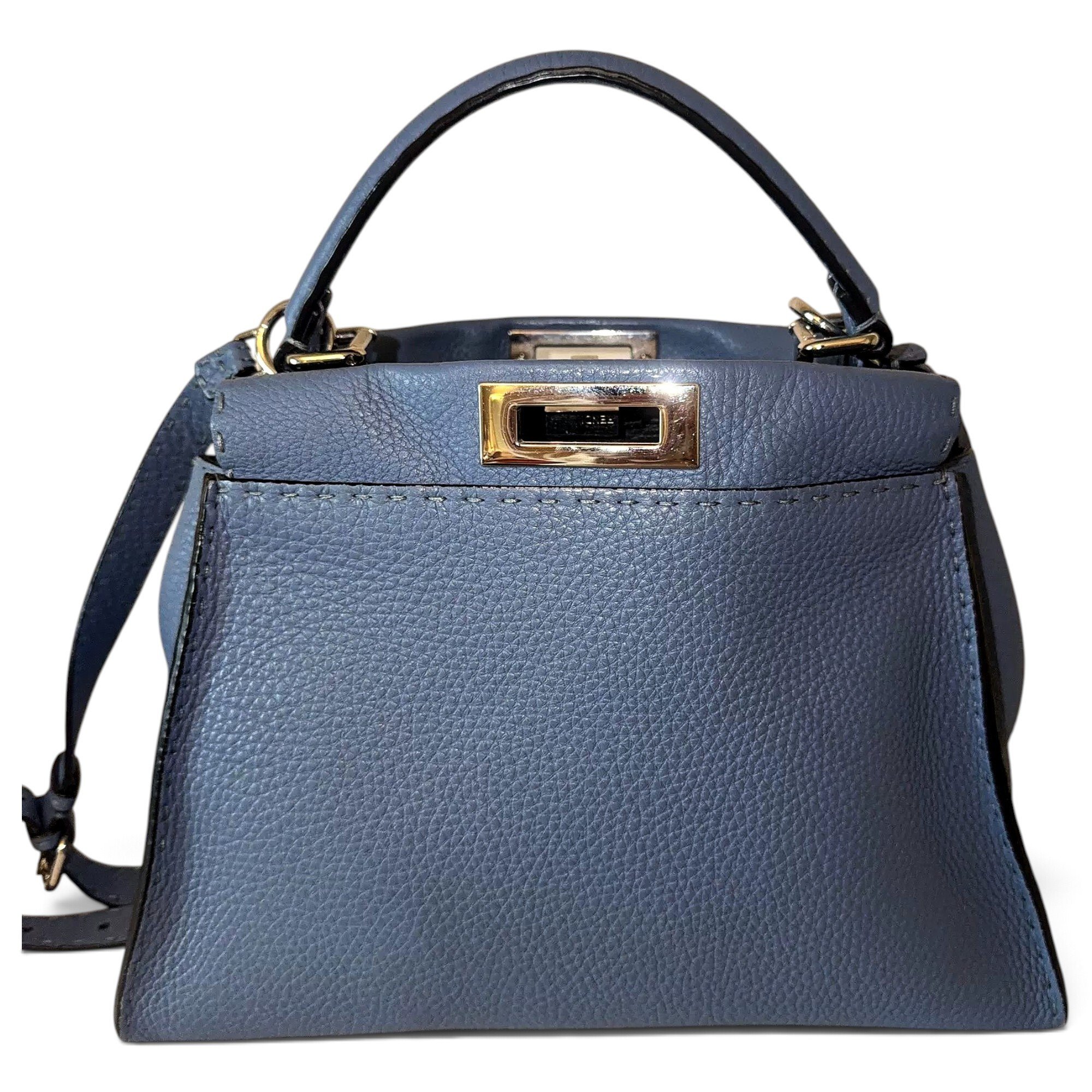 Peekaboo leather handbag