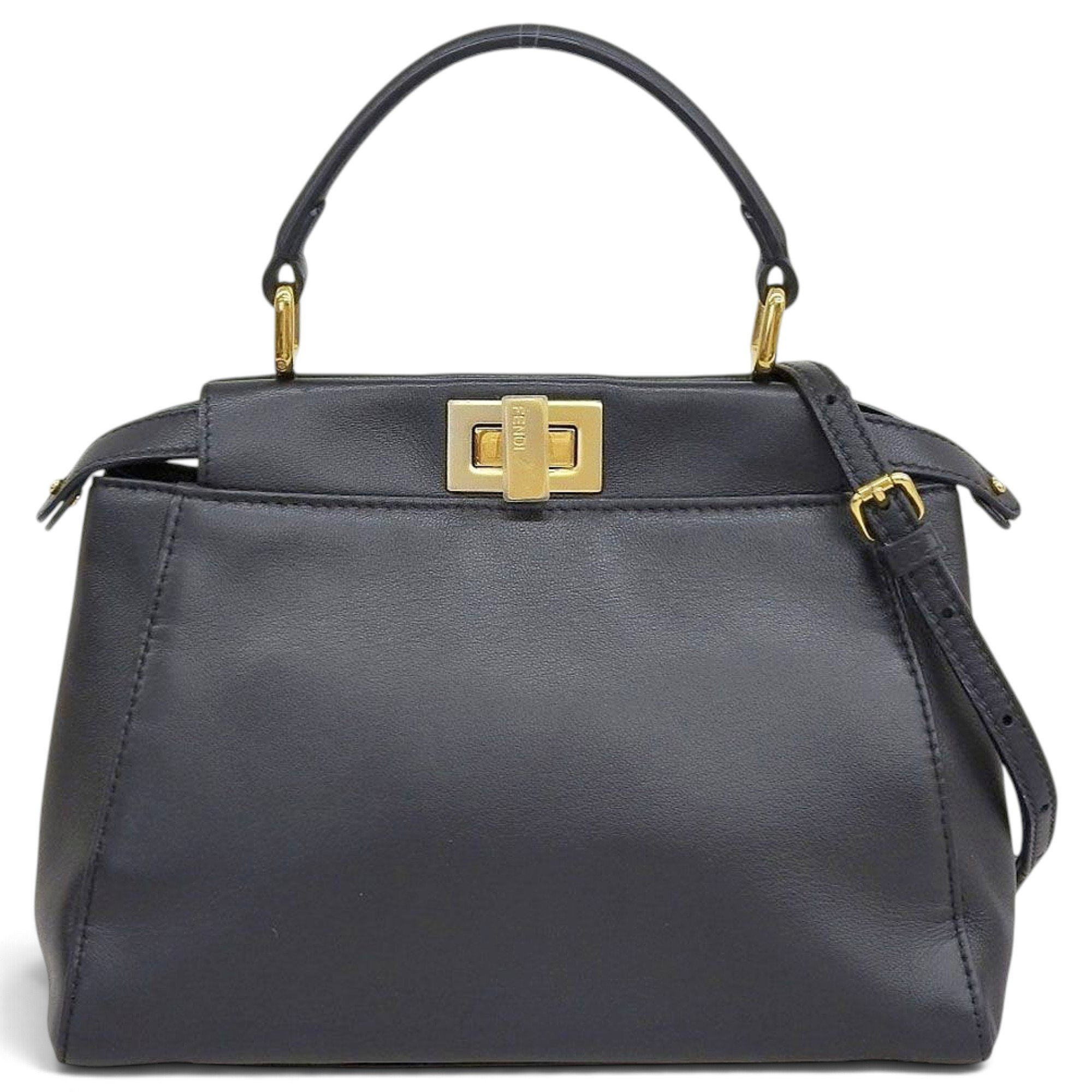Peekaboo leather handbag
