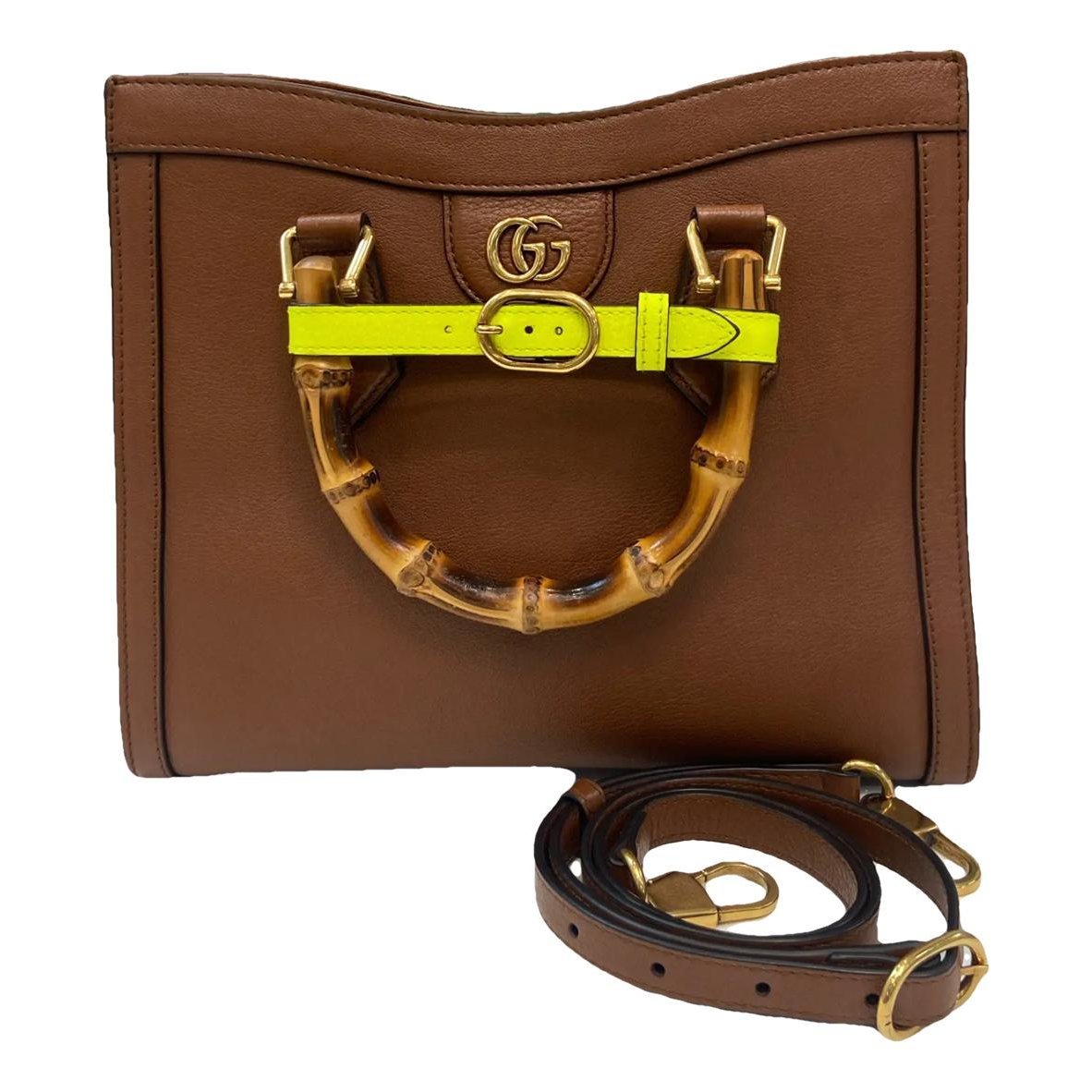 Diana Bamboo leather handbag