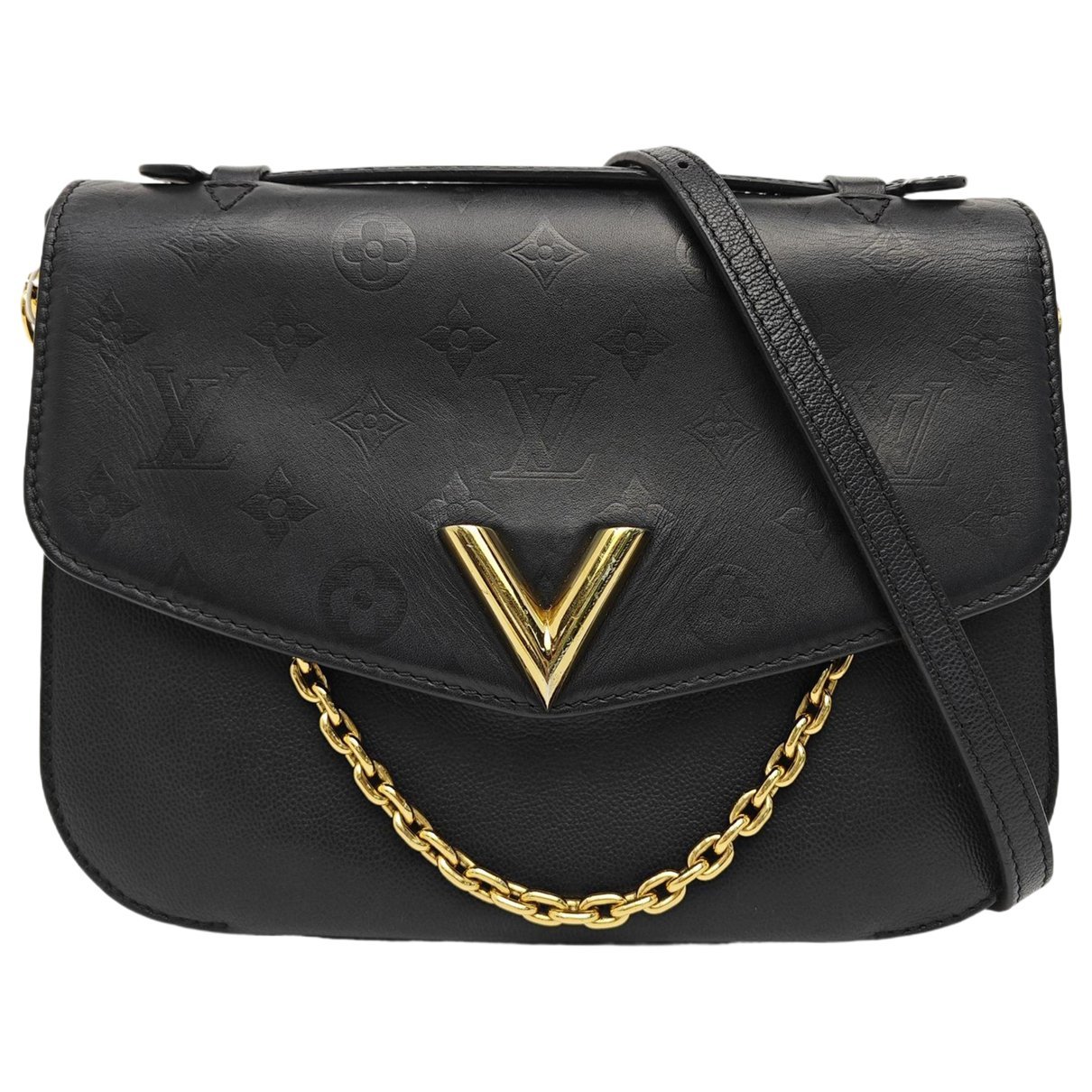 One Handle very leather handbag