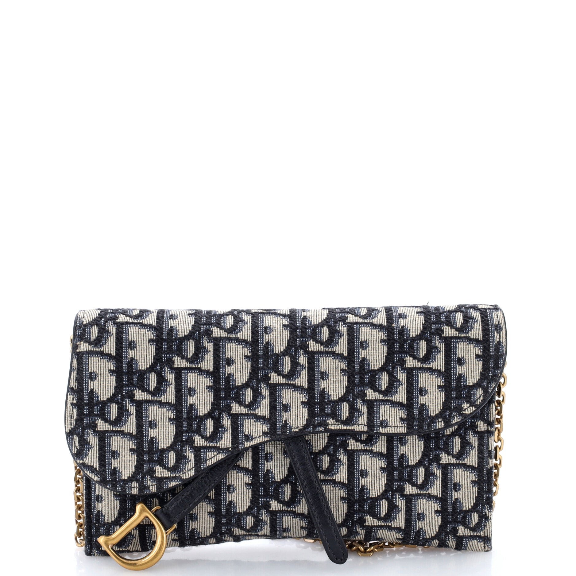 Saddle Chain Wallet Oblique Canvas