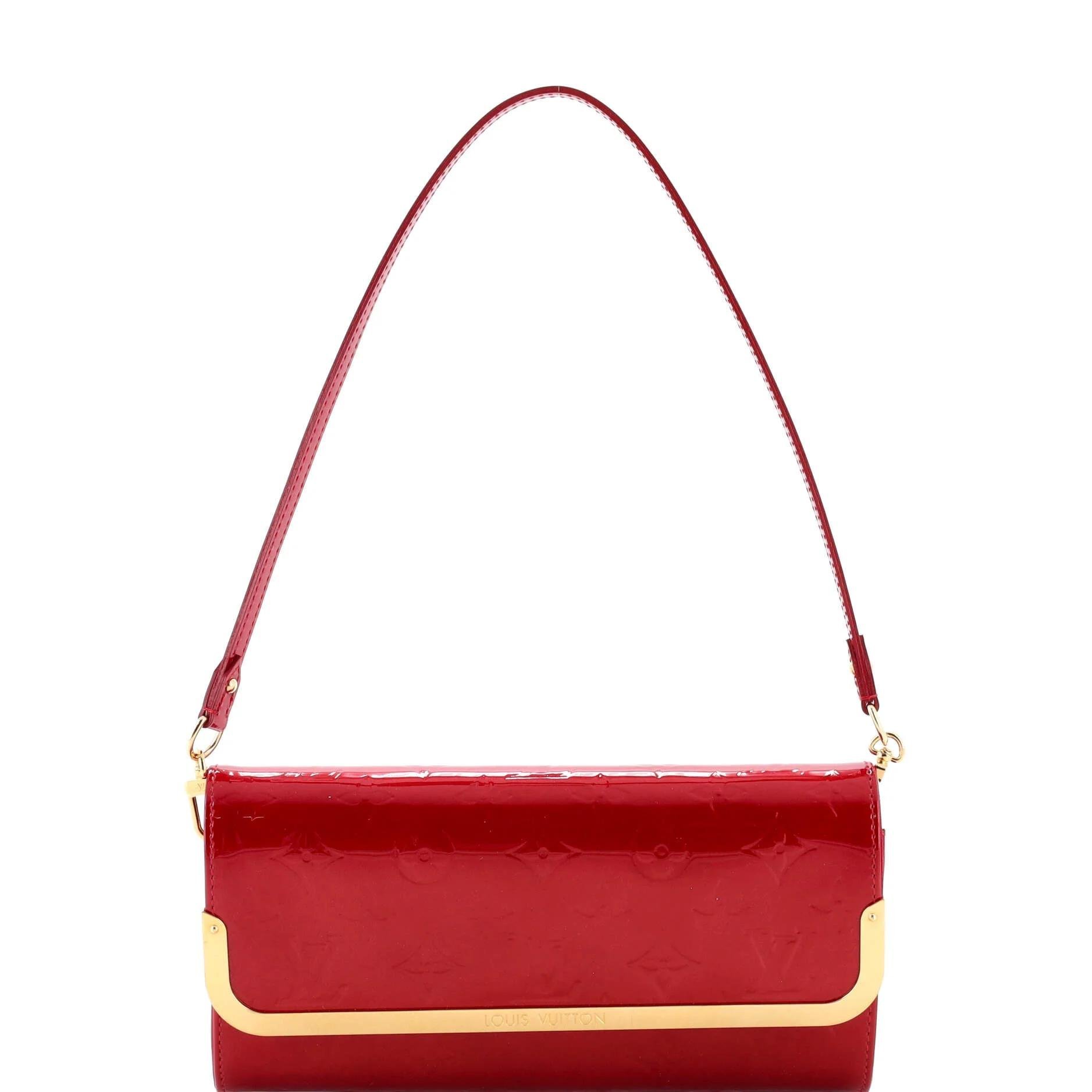Patent leather clutch bag