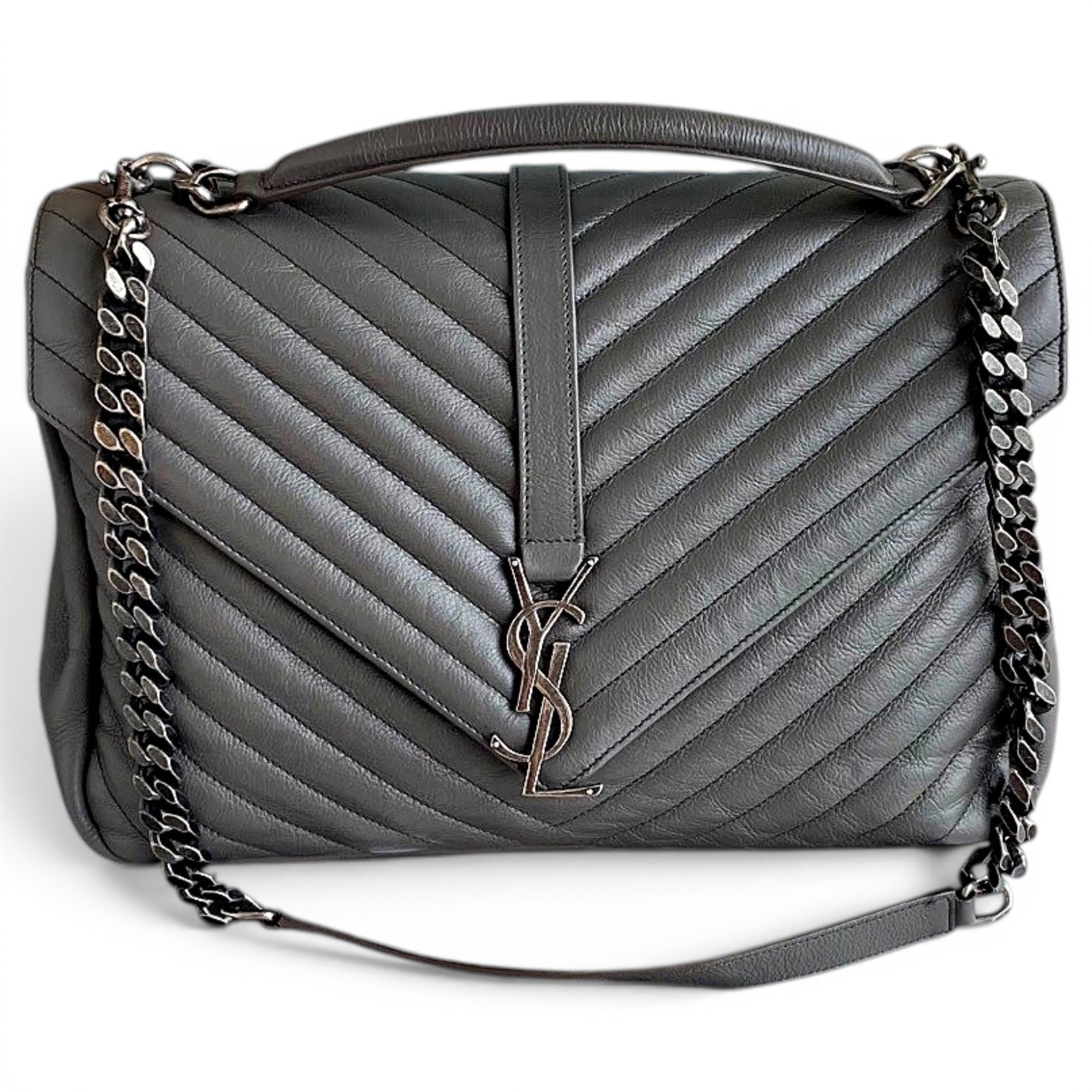 Collége monogramme leather handbag