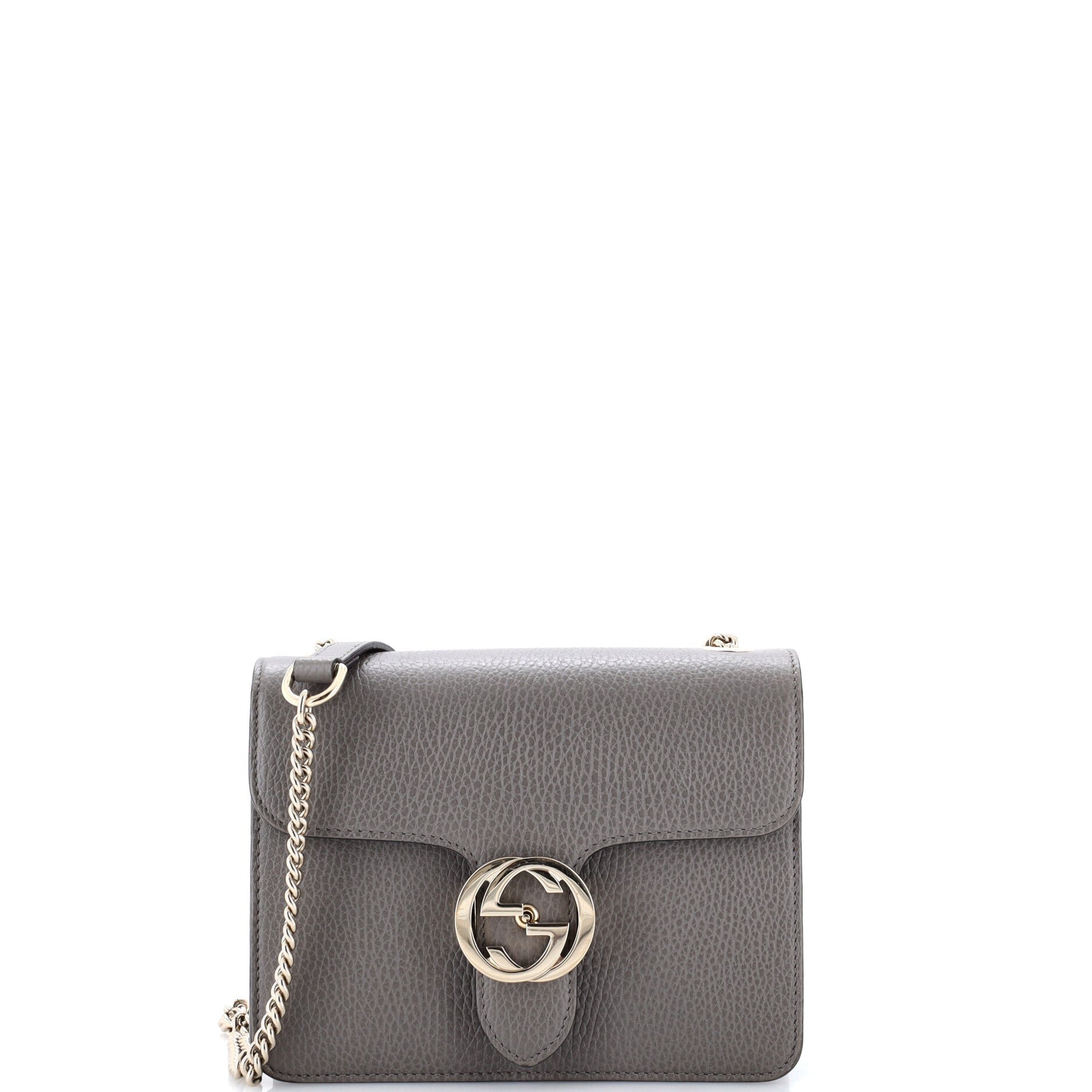 Interlocking Shoulder Bag Leather Small