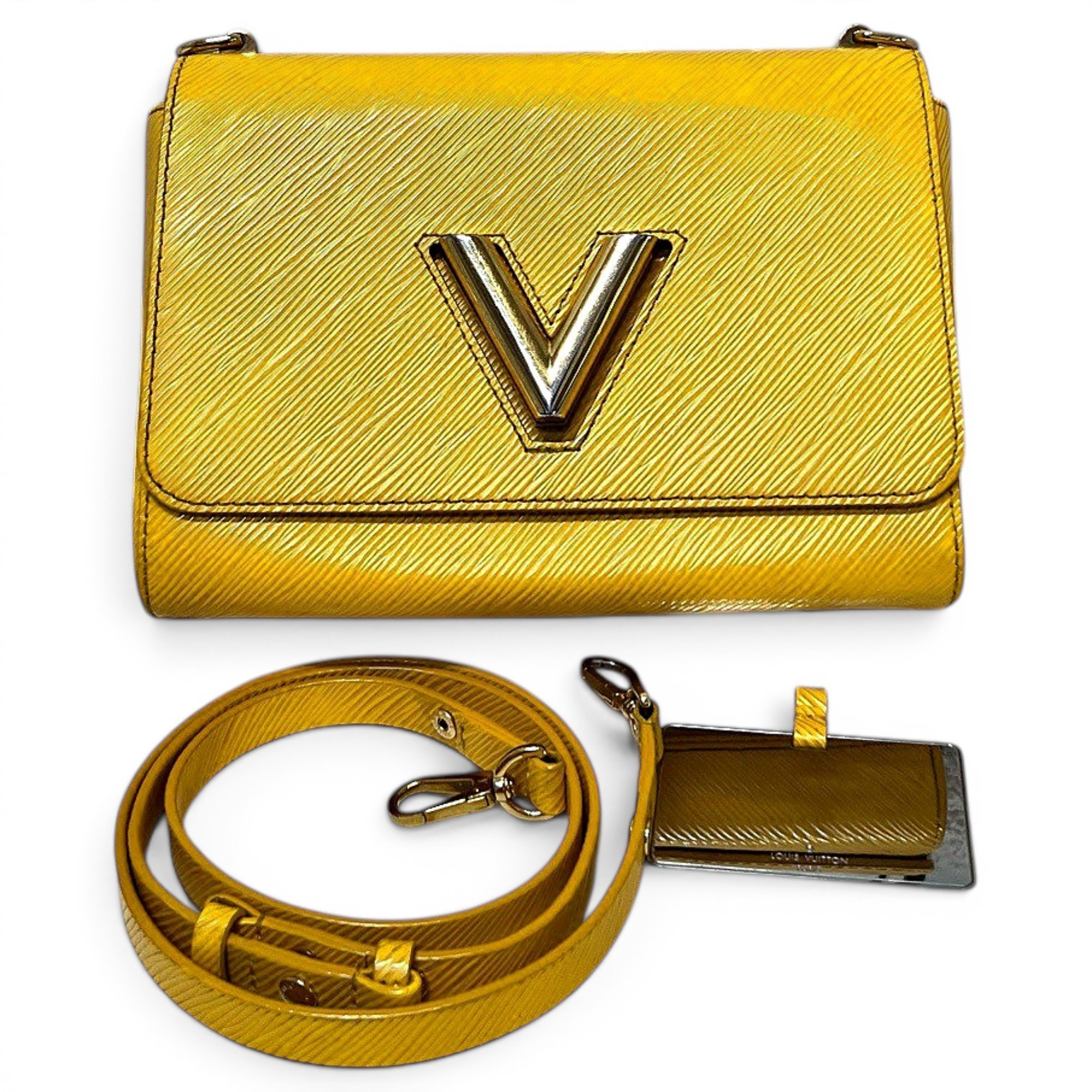 Twist leather handbag