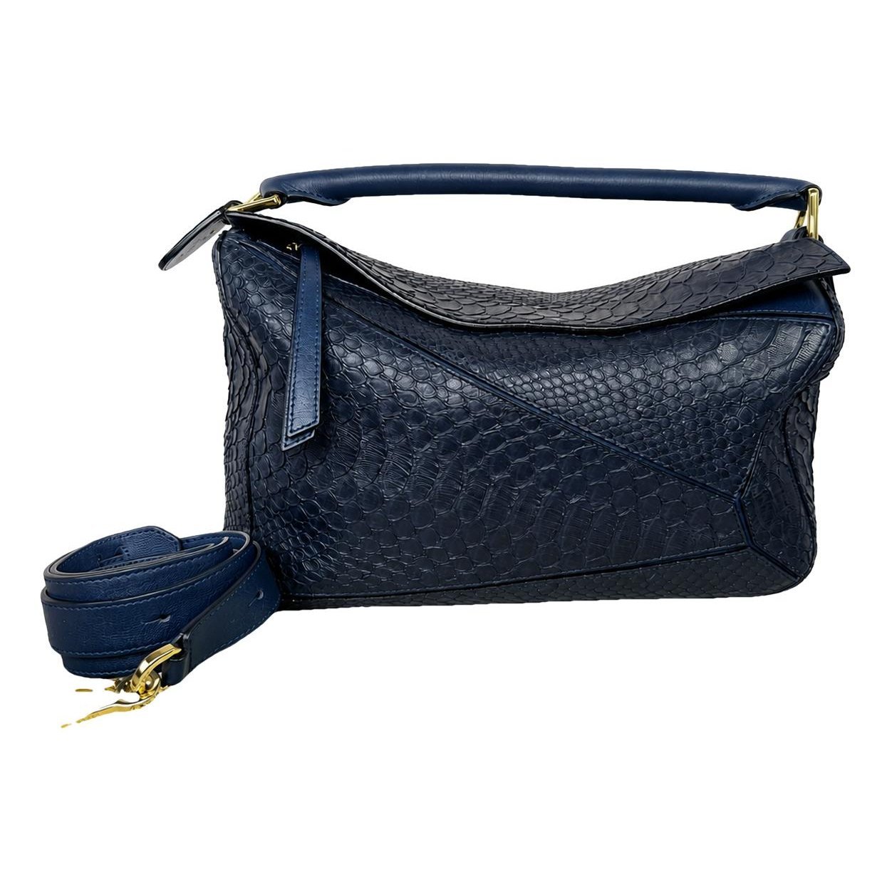 Puzzle python handbag