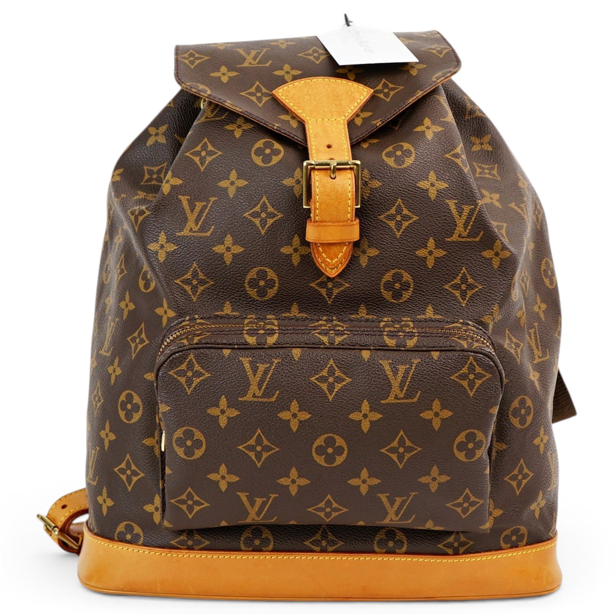 Montsouris Vintage leather backpack