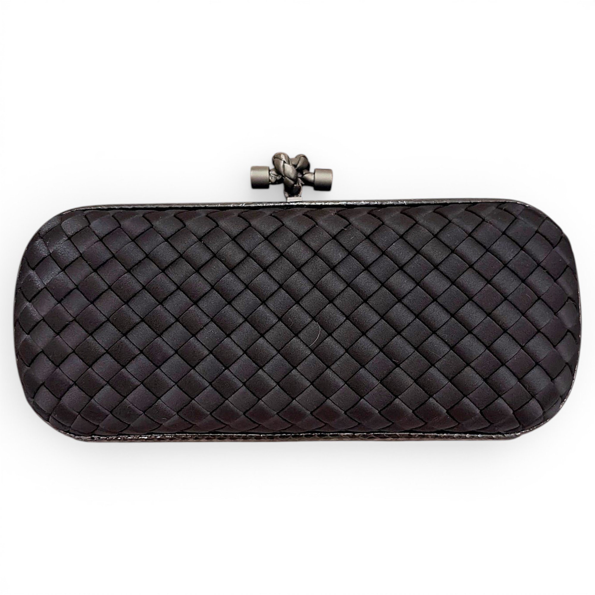 Pochette Knot silk clutch bag