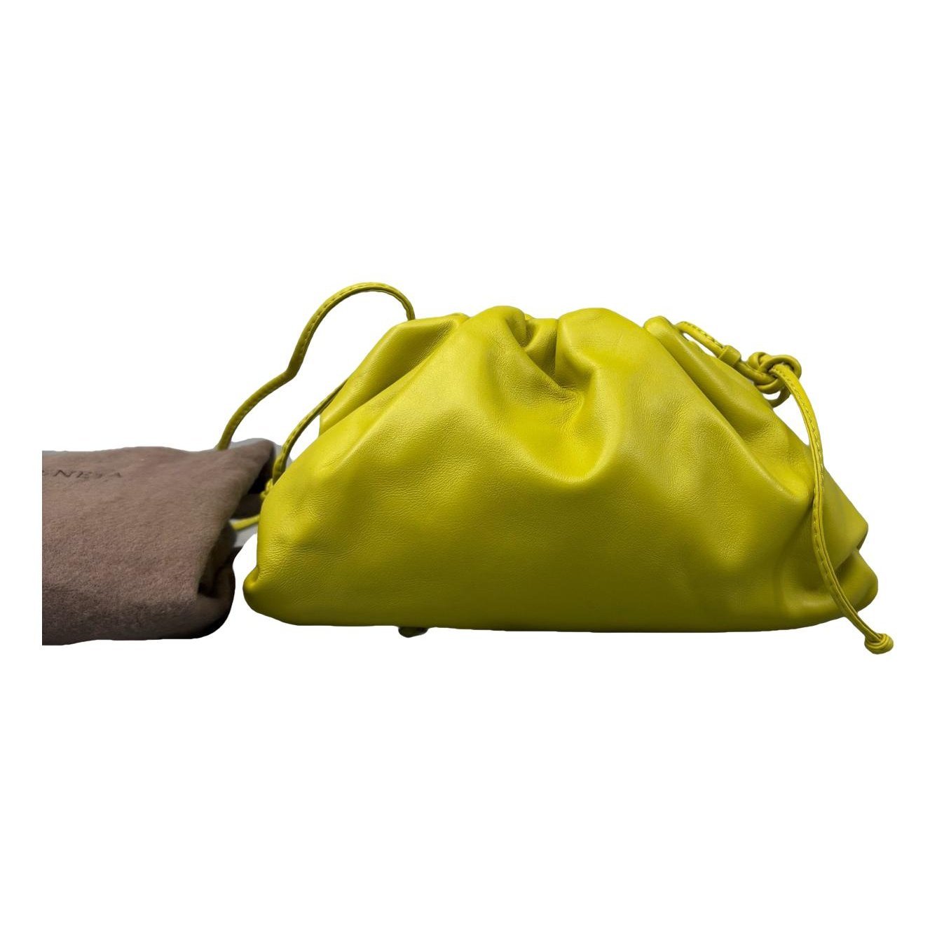 Pouch leather handbag