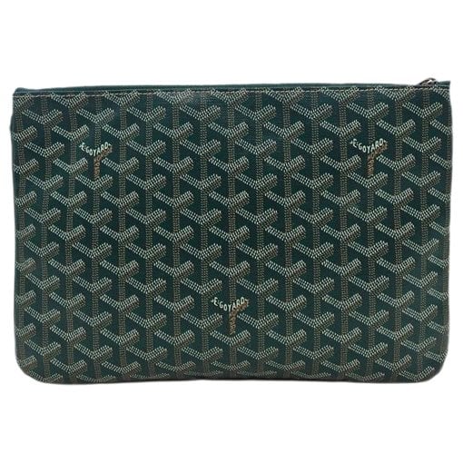 Leather clutch bag