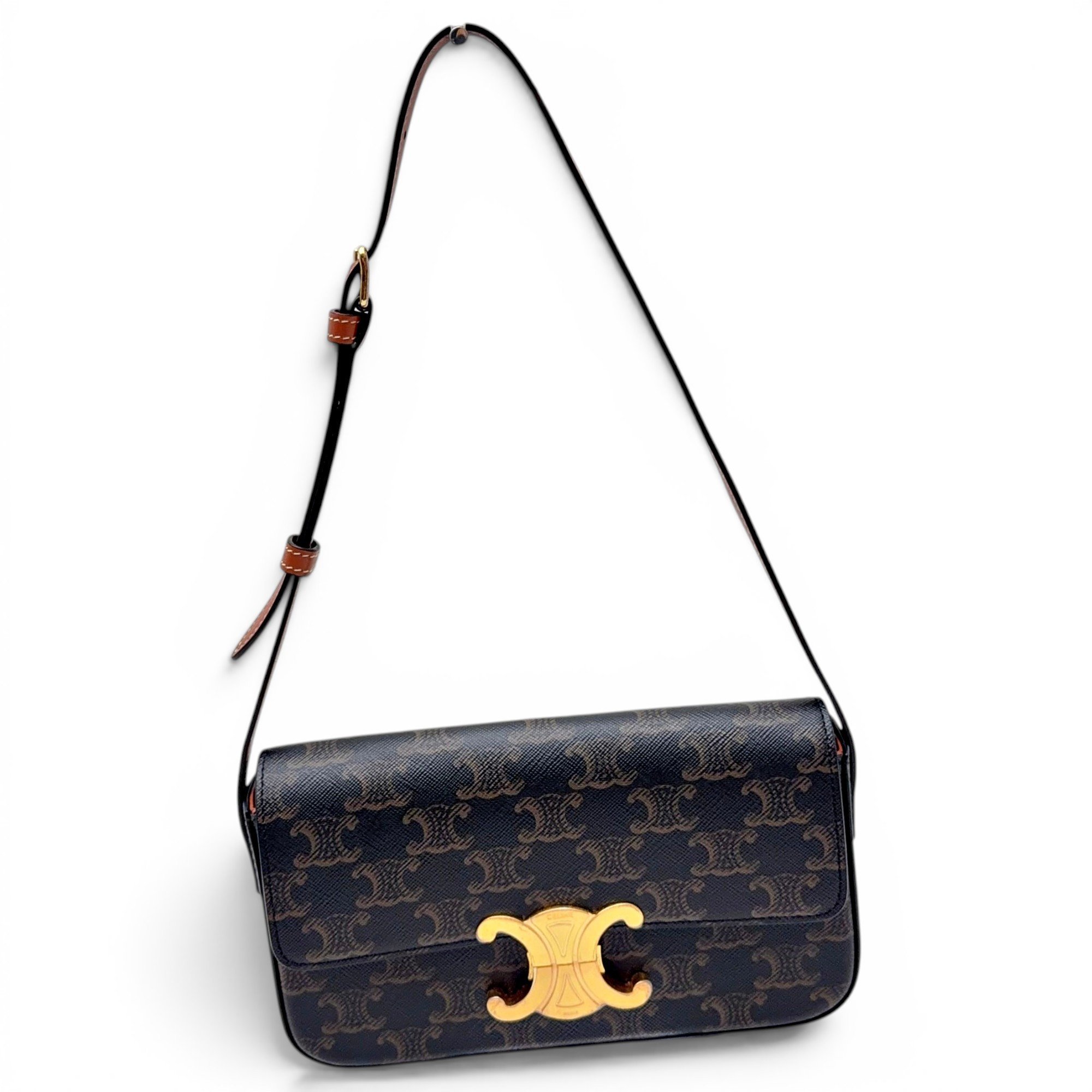 Triomphe Long leather handbag
