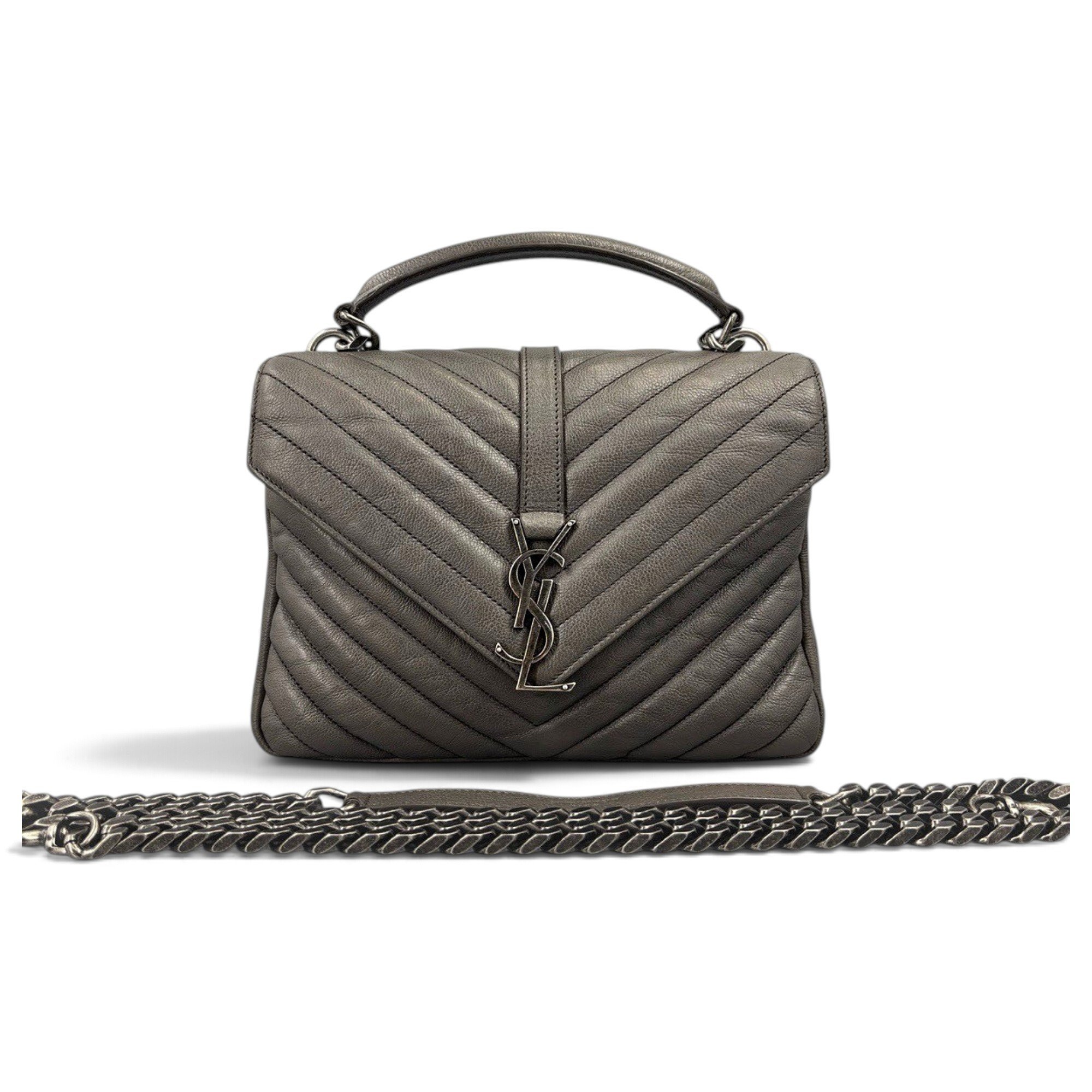 Collége monogramme leather handbag